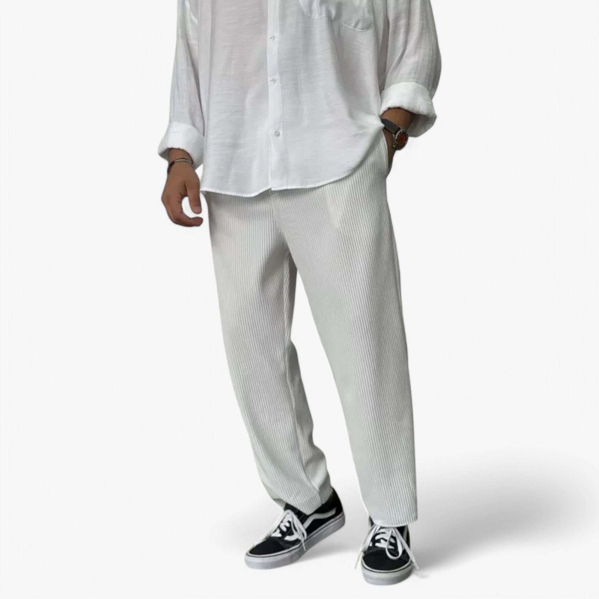 Pantaloni da uomo di lusso morbidi - Bianco - morbidi pantaloni pantaloni uomo pants pants for men uomo - Concept Palermo
