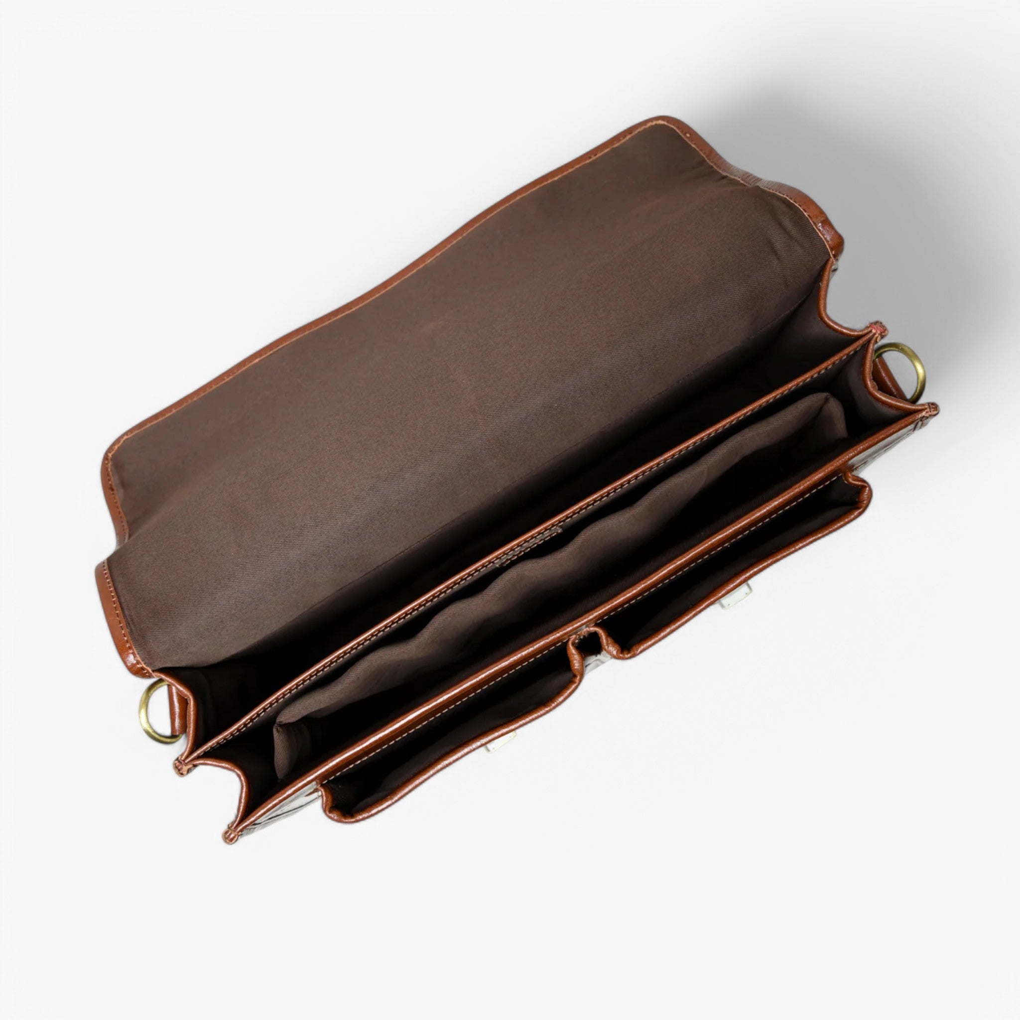 Cartella di lusso in pelle marrone - - accessoires bags cartella cartella pelle pelle tassen - Concept Palermo
