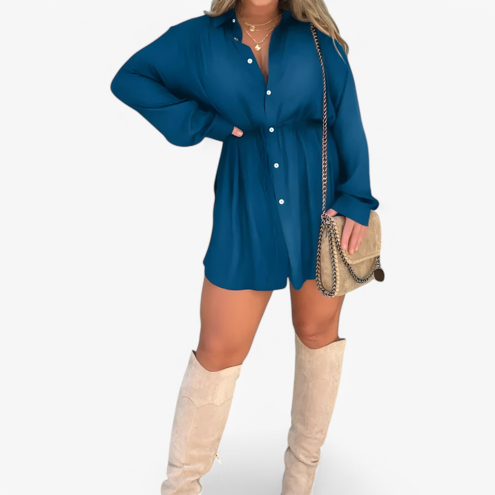 Tuta da donna - Moda e Chic - Blu cobalto - chic donna dresses moda tuta tuta donna - Concept Palermo