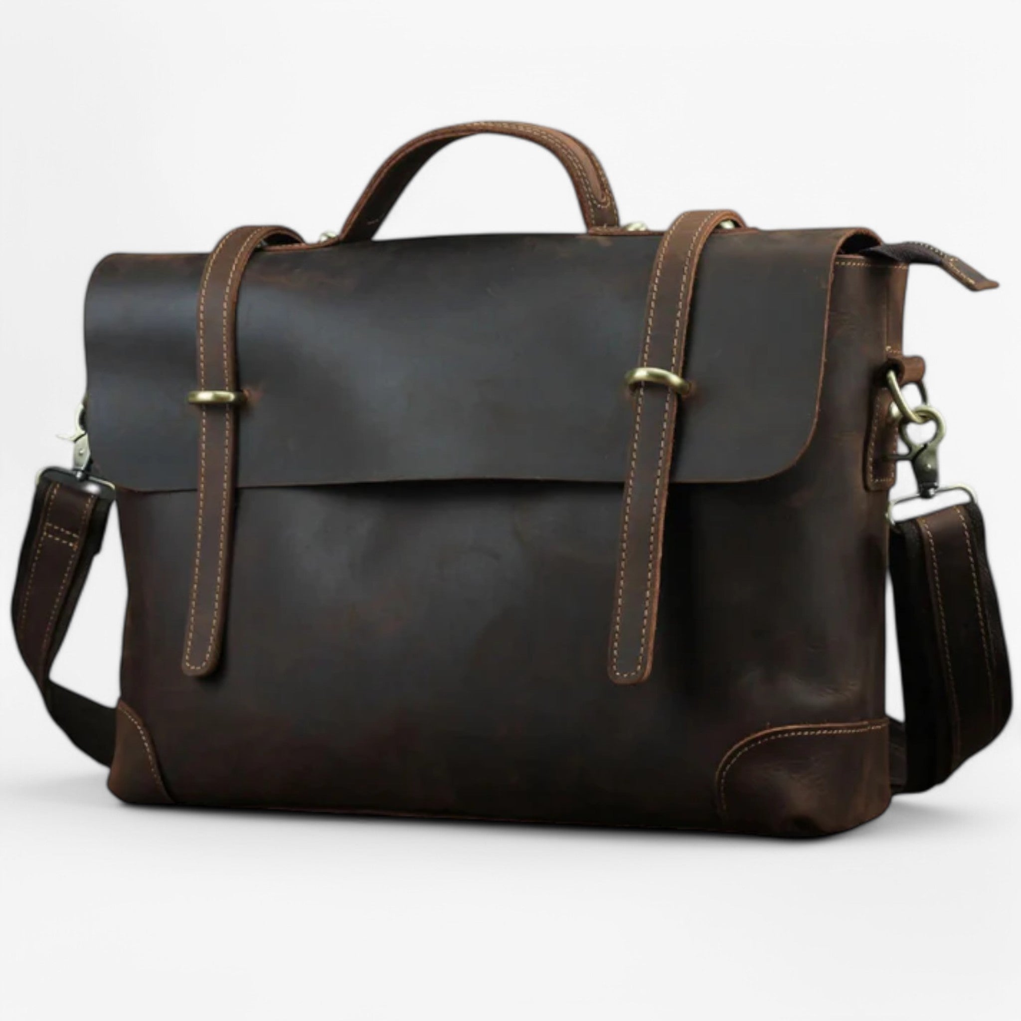 Borsa per laptop in pelle Oro Uomo - - accessoires bags borsa borsa laptop laptop pelle tassen uomo - Concept Palermo