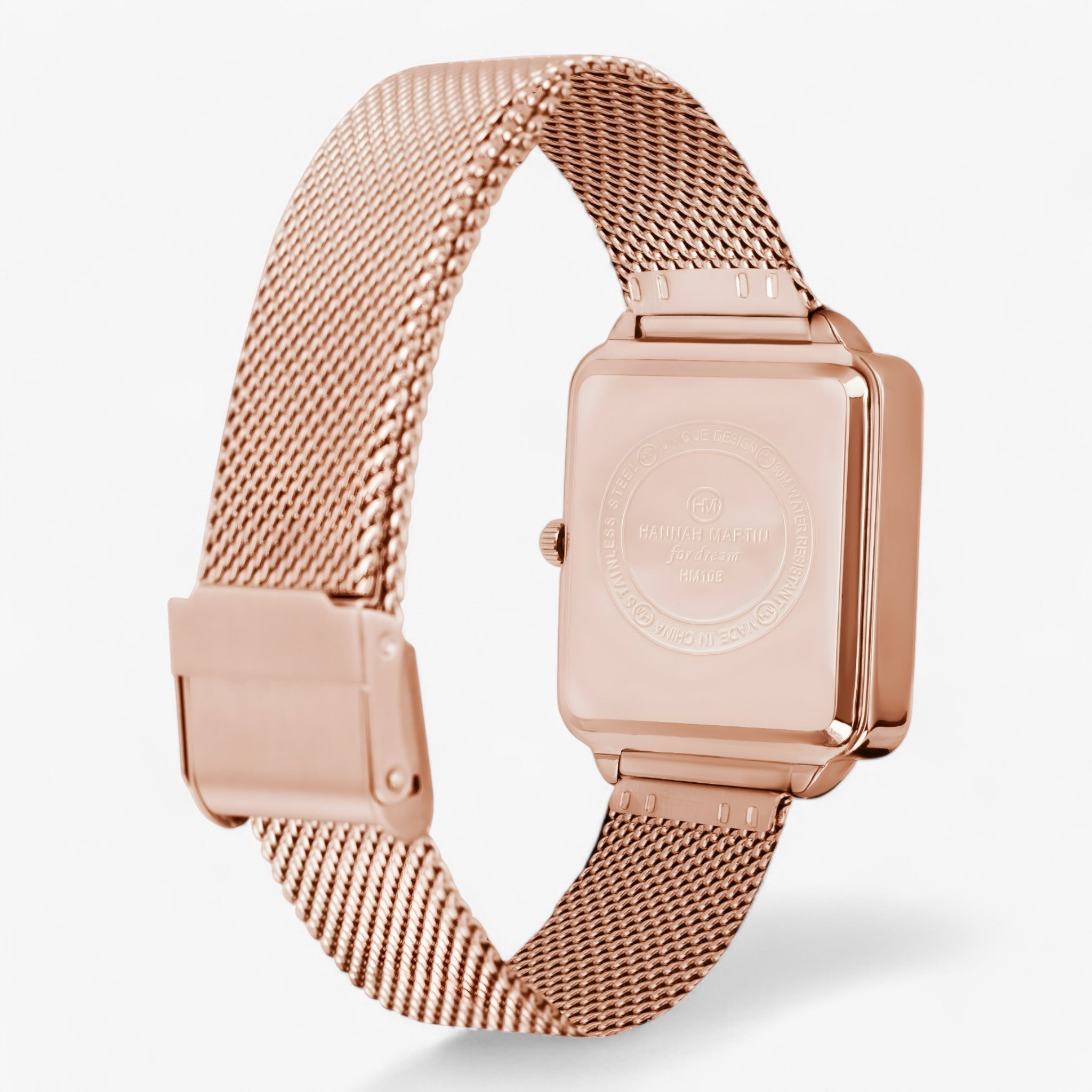 Orologio quadrato in oro rosa - Bracciale in maglia alla moda Uomo - - alla bracciale maglia moda orologio orologio quadrato quadrato rdy shop uomo - Concept Palermo