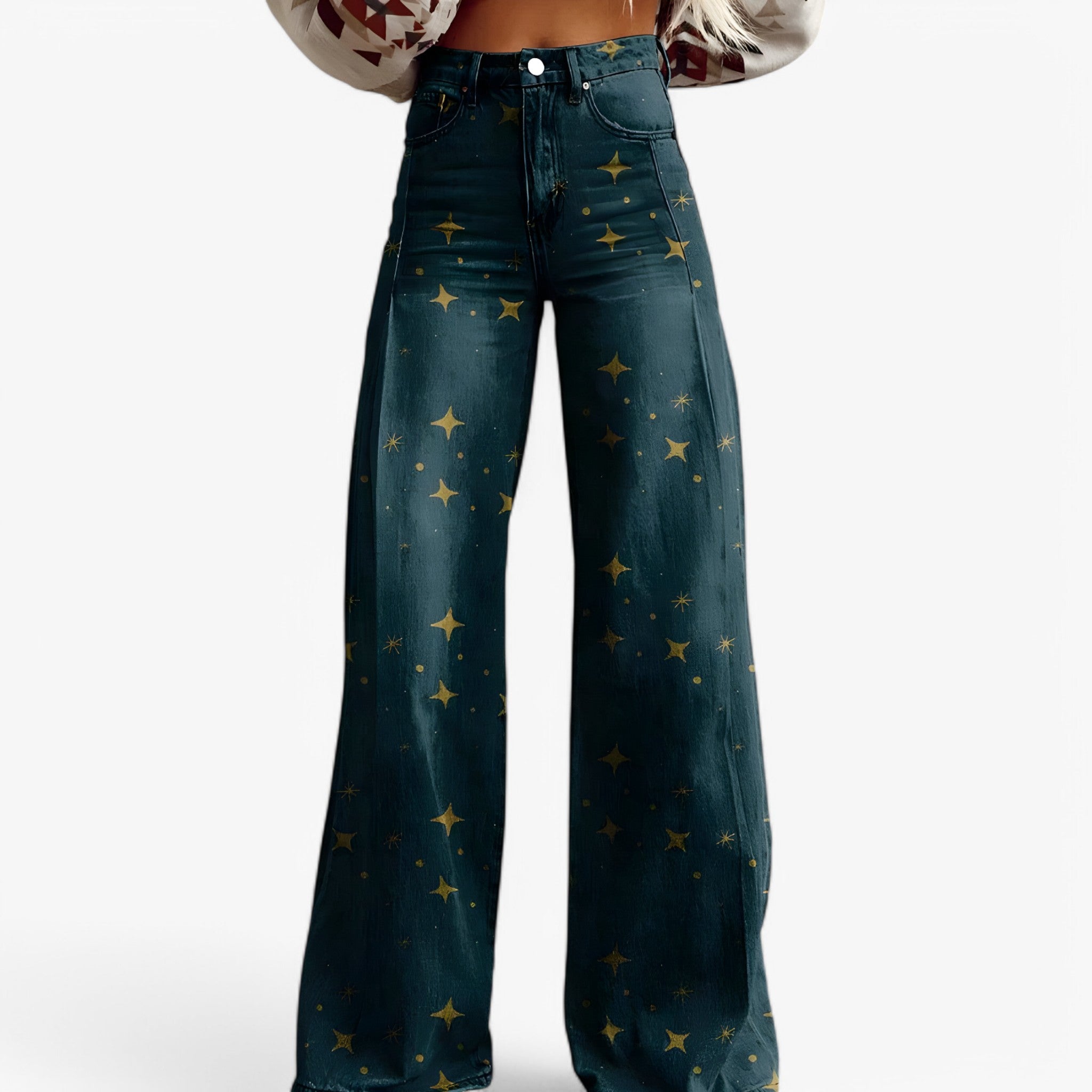 Pantaloni a gamba larga - Casual e alla moda Uomo - Starlight - alla casual gamba larga moda pantaloni pantaloni gamba pants - Concept Palermo