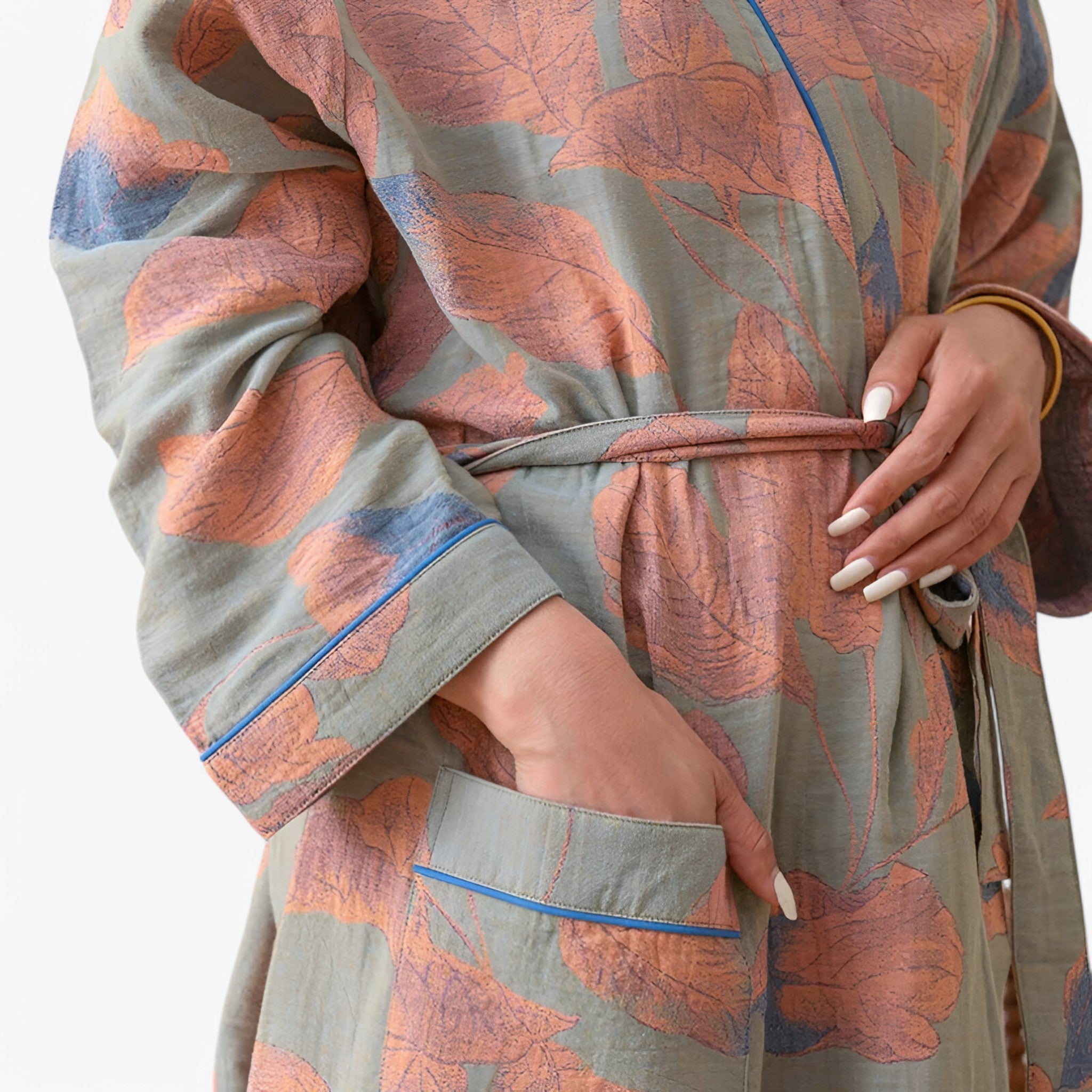 Grande cuffia da bagno con cordino Uomo - - aurora | grande cuffia da bagno con cordino - € bagno Bathrobes cordino Cotton cuffia cuffia bagno Leaf Nightgown Sleepwear uomo Women - Concept Palermo