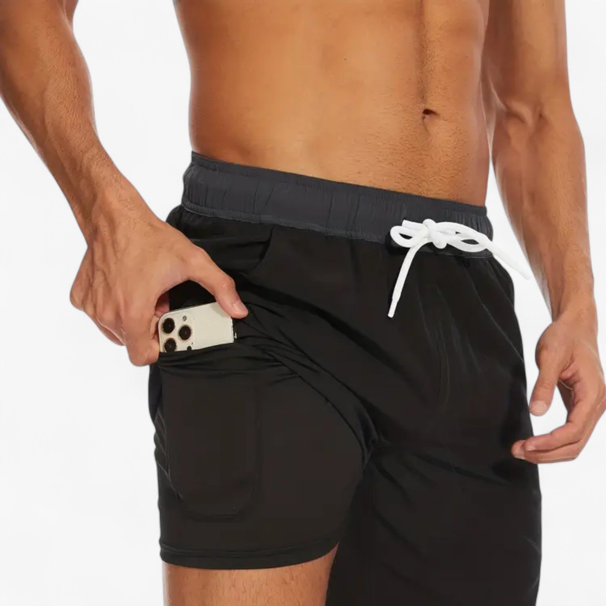 Costume da Bagno Speedy – Asciugatura Rapida e Comfort Uomo - Nero - Abbigliamento estivo asciugatura bagno Casual Swim Shorts comfort costume costume bagno Costume da bagno Men's Swimwear rapida shorts speedy Spiaggia Summer Essentials Swimwear - Concept Palermo
