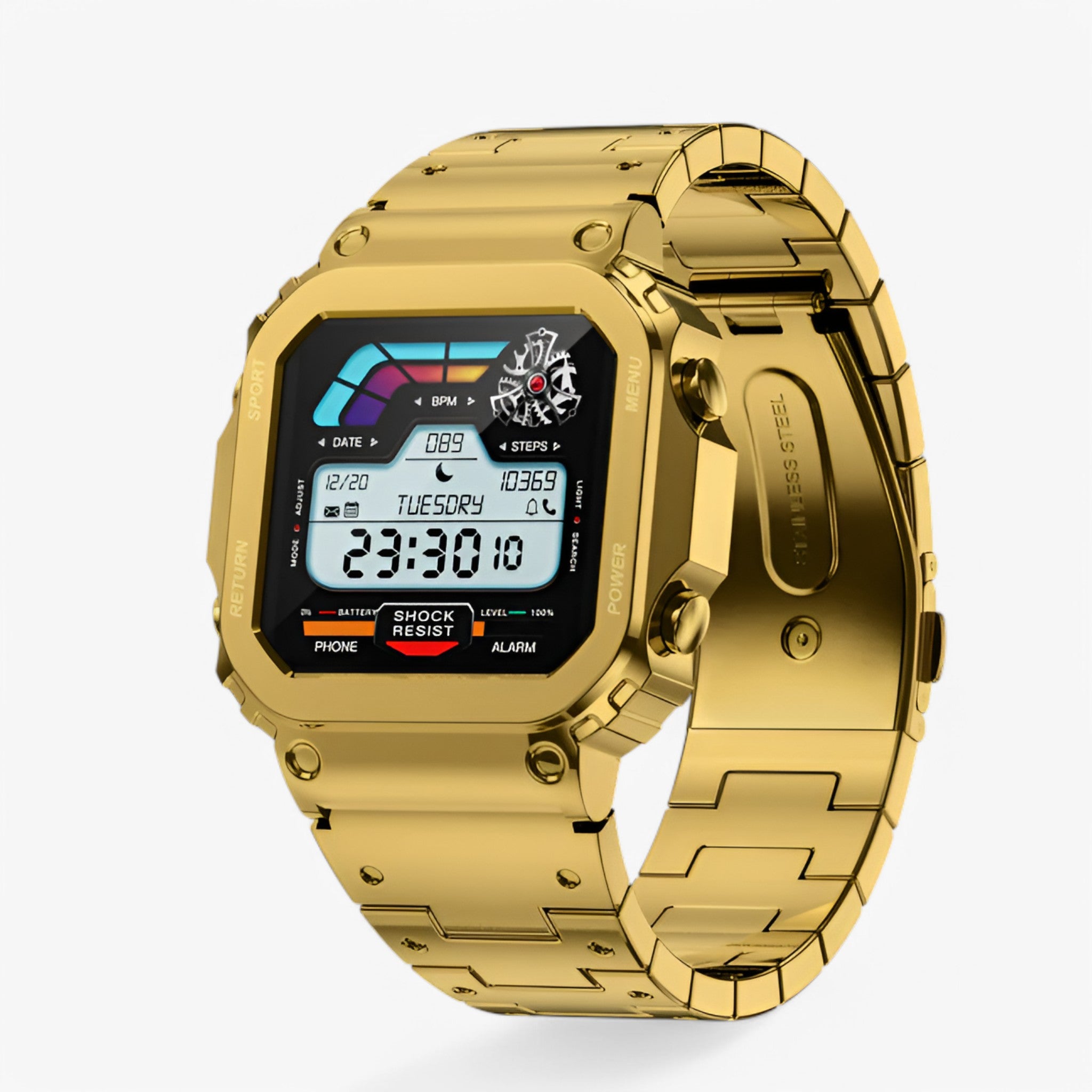 Smartwatch AMOLED GPS Uomo/Donna, Cardiofrequenzimetro, Monitor Sonno, Impermeabile - AW39 D'oro - accessoires alta fascia horloges intelligente orologio orologio intelligente watches - Concept Palermo