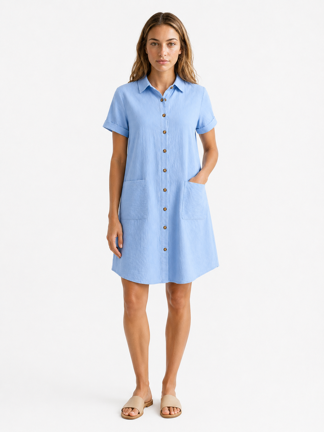 Abito Camicia Estivo da Donna – Leggero, Ideale per Spiaggia e Tempo Libero - - cotone donna dresses estivo leggero MEGA vestito vestito estivo - Concept Palermo