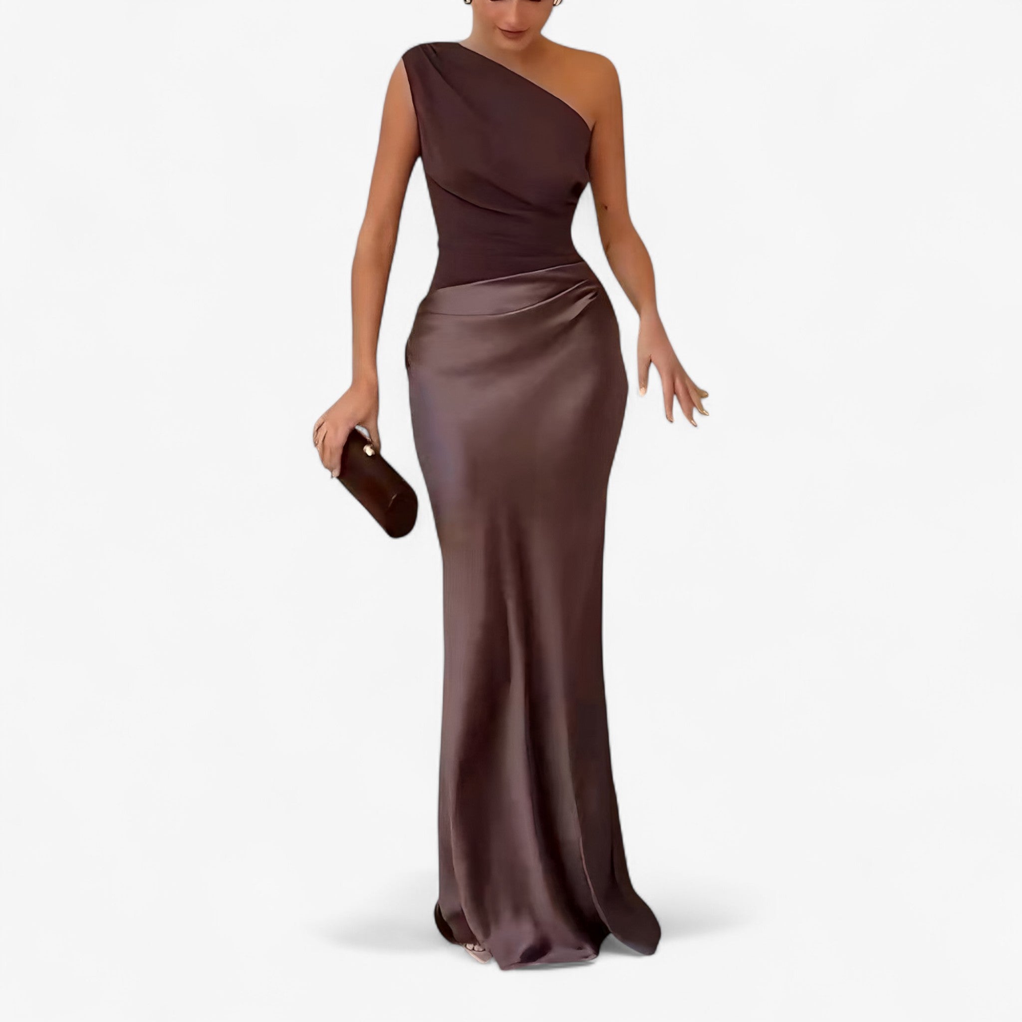 Abito Maxi Asimmetrico da Donna Elegante con Spacco Laterale - - abito abito da cerimonia abito da matrimonio abito donna abito elegante da donna abito maxi elegante abito spalla unica asimmetrico donna dresses moda donna elegante vestito asimmetrico vestito con pieghe vestito per eventi vestito versatile - Concept Palermo