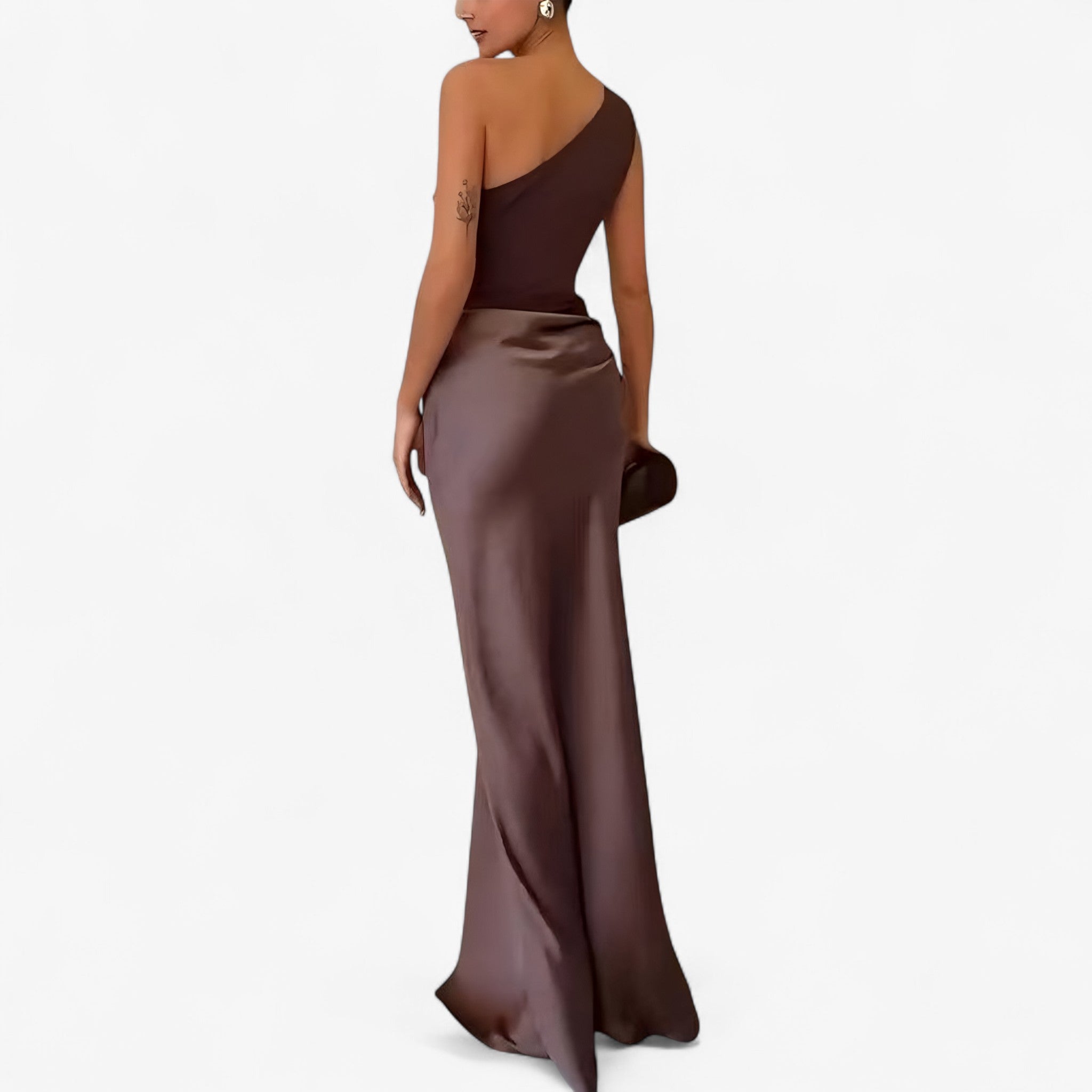 Abito Maxi Asimmetrico da Donna Elegante con Spacco Laterale - - abito abito da cerimonia abito da matrimonio abito donna abito elegante da donna abito maxi elegante abito spalla unica asimmetrico donna dresses moda donna elegante vestito asimmetrico vestito con pieghe vestito per eventi vestito versatile - Concept Palermo