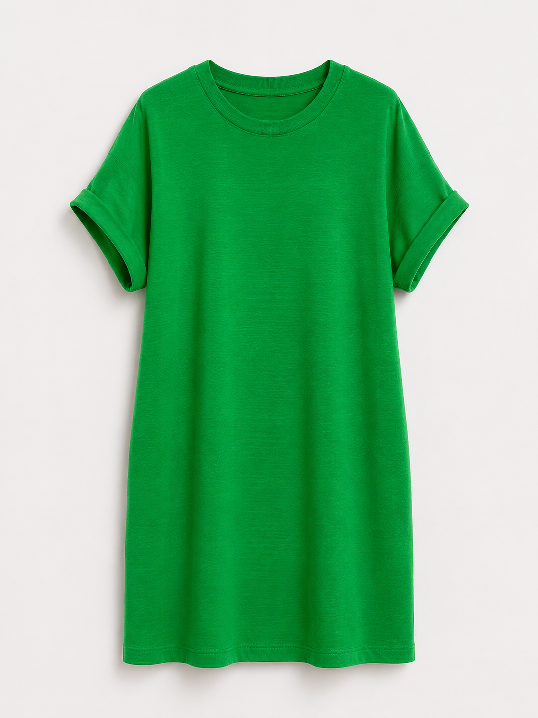 Abito Donna Casual in Poliestere con Tasche, Girocollo e Maniche Corte - Verde - abbigliamento donna abito abito con tasche abito donna abito elegante abito versatile collo design confortevole donna dresses fashion 2025 look casual maniche corte robe chic rotondo stile raffinato tasche - Concept Palermo