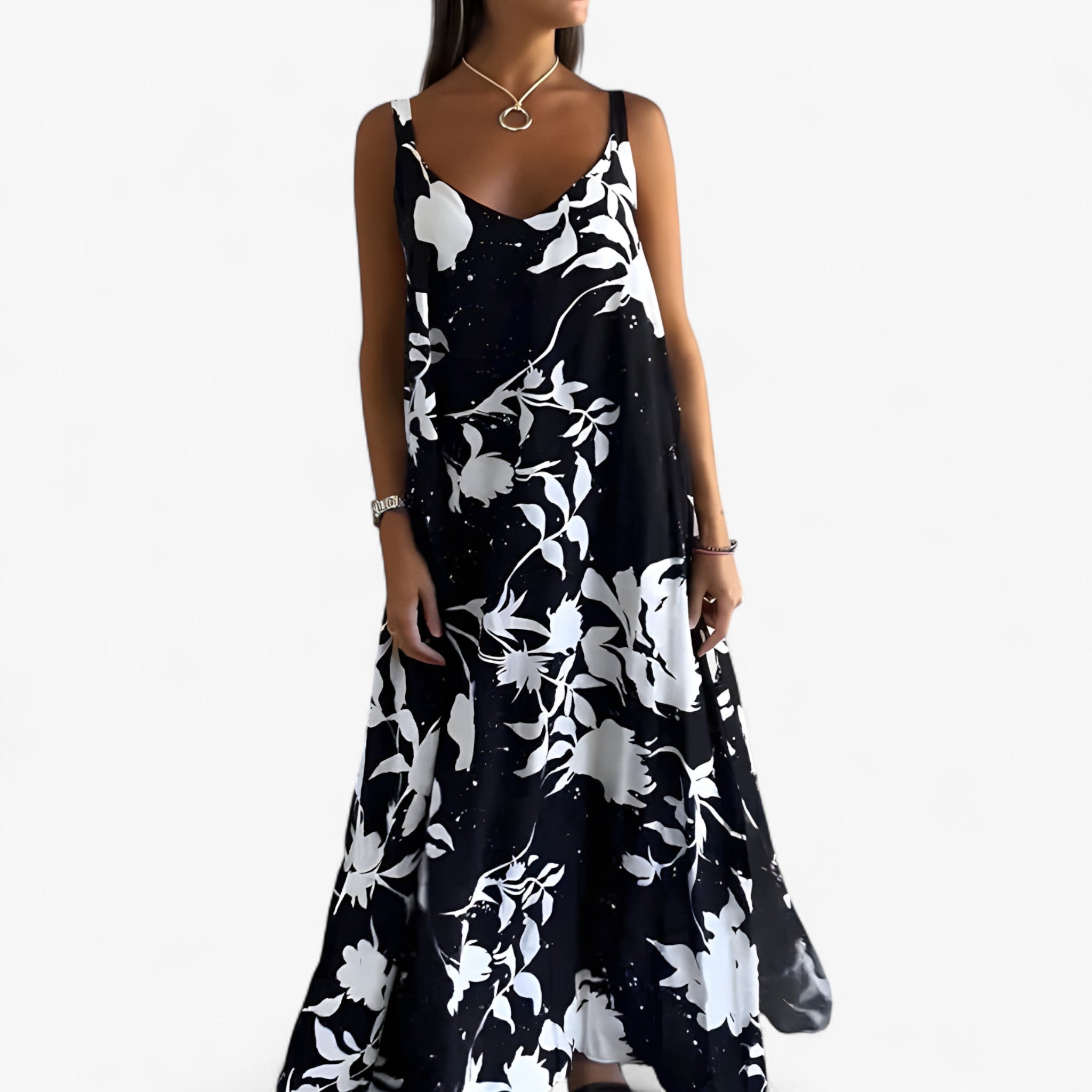 Abito Donna Floreale Senza Maniche Poliestere - - abito abito casual abito donna abito estivo abito femminile abito senza maniche donna dresses fashion primavera estate floreale maniche moda estiva poliestere stile floreale vestito floreale vestito in cotone vestito leggero - Concept Palermo