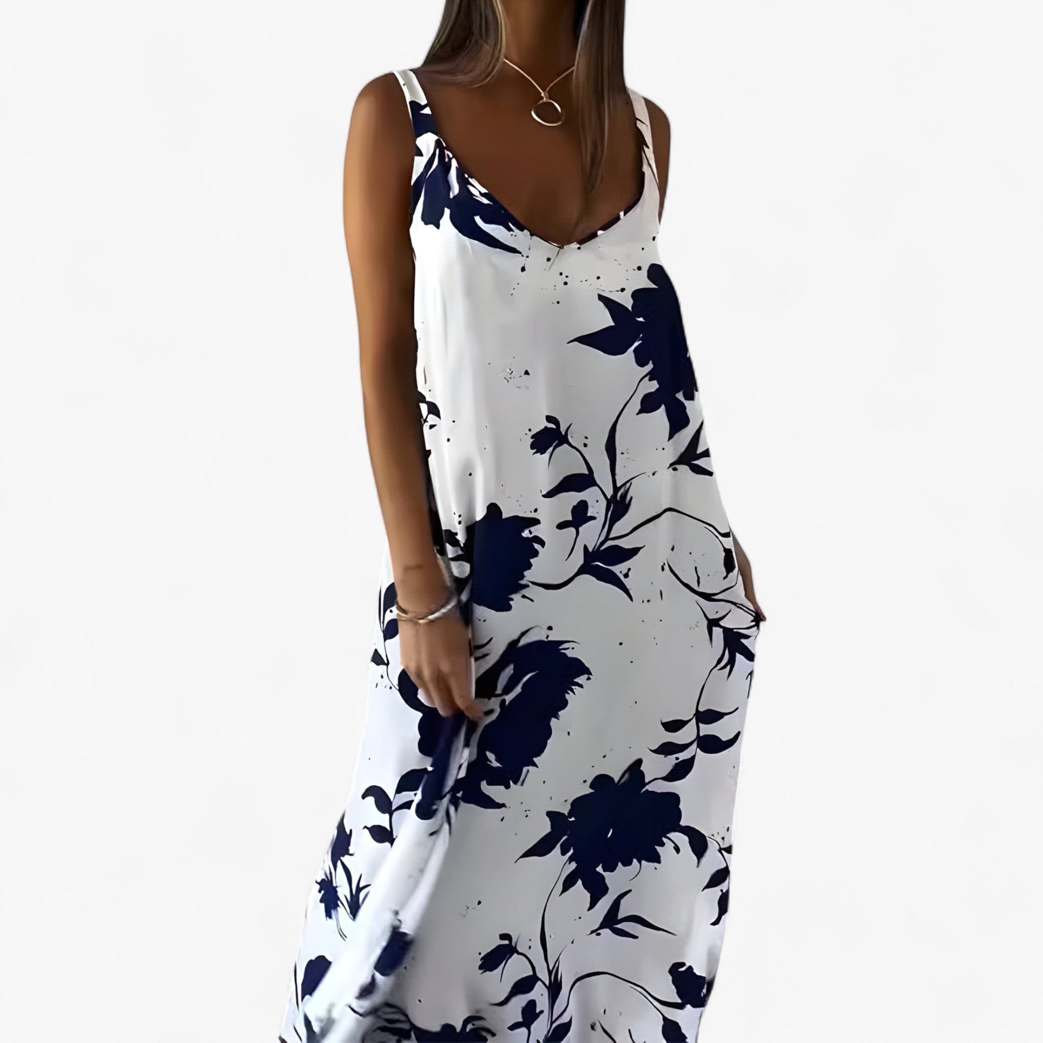 Abito Donna Floreale Senza Maniche Poliestere - - abito abito casual abito donna abito estivo abito femminile abito senza maniche donna dresses fashion primavera estate floreale maniche moda estiva poliestere stile floreale vestito floreale vestito in cotone vestito leggero - Concept Palermo