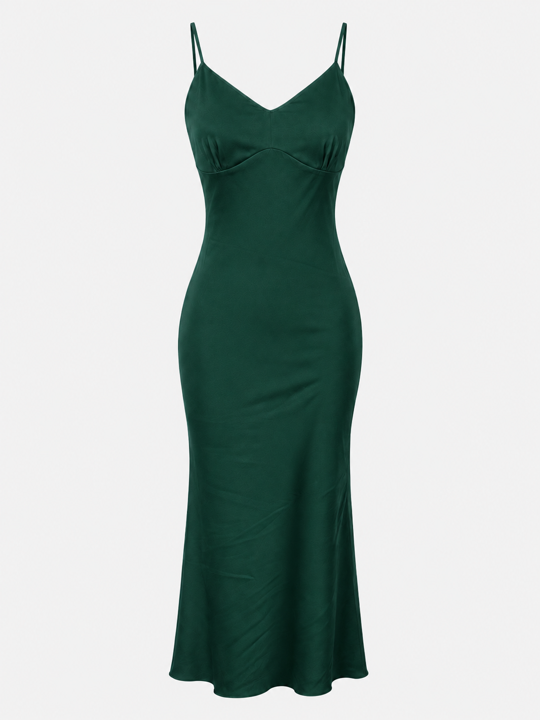 Elegant lang kjole til kvinder i satin, blød polyester, perfekt