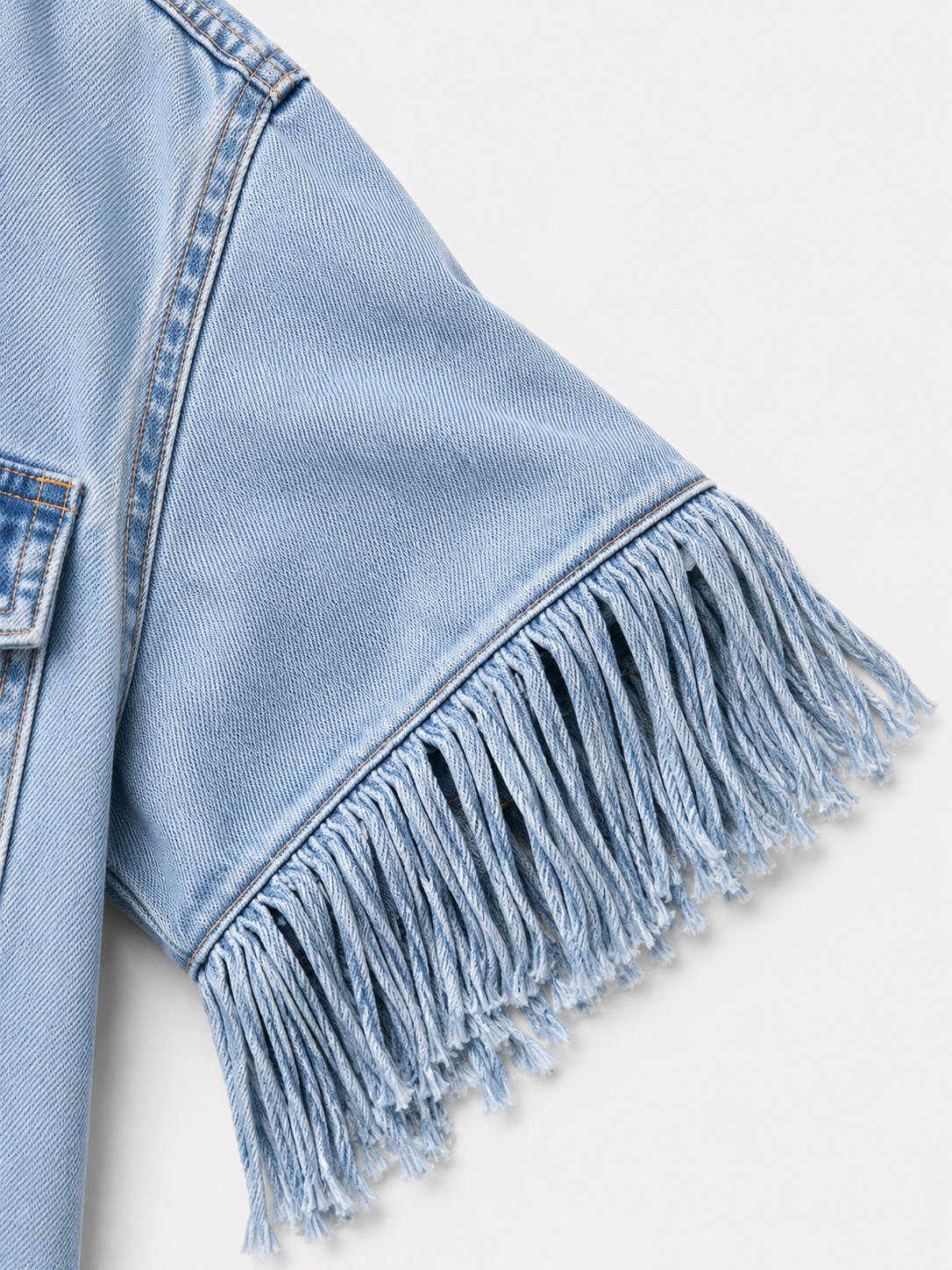 Dakota | Abito Chemisier con Frange in Stile Western - - abito abito chemisier chemisier dakota denim donna dresses fashion Fashion & Casual frange womens fashion - Concept Palermo
