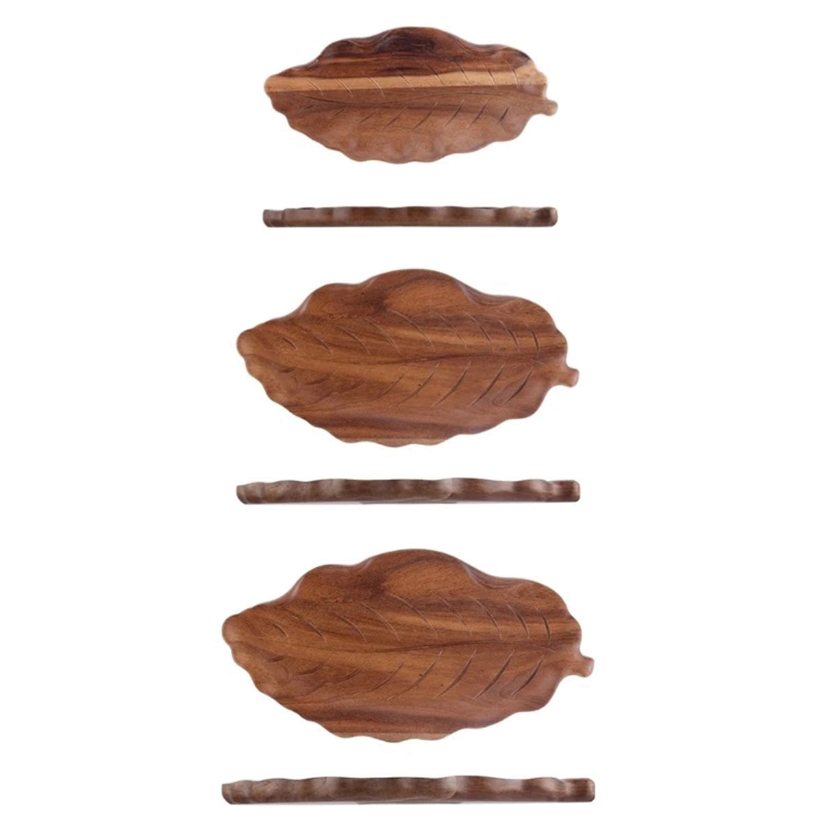 Vassoio da portata in noce ecologico Ideale per dolci, antipasti e stoccaggio di gioielli Legno - Set completo - antipasti dolci ecologico gioielli home & garden Kitchen legno noce portata Tableware - Concept Palermo