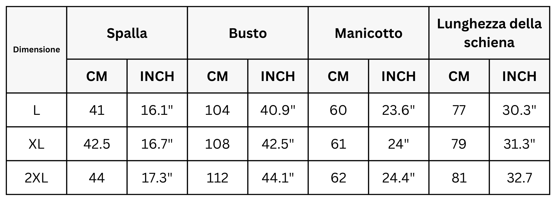 Size Guide