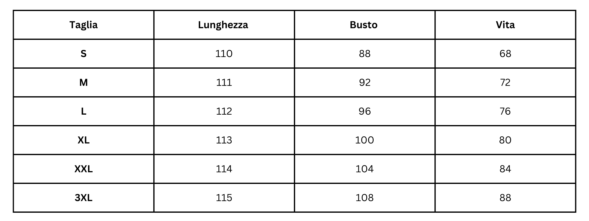 Size Guide