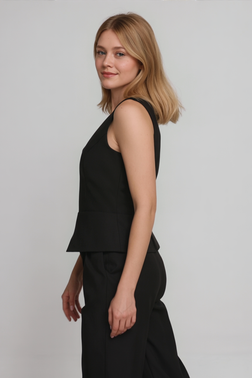 Completo Donna Elegante in Lino Bianco con Pantaloni e Blusa per Estate - - abbigliamento estivo abbigliamento femminile completo completo donna completo elegante design raffinato donna moda giorno e sera occasione ogni outfit sets outfit versatile set coordinato elegante set di moda stile casual tessuto leggero - Concept Palermo