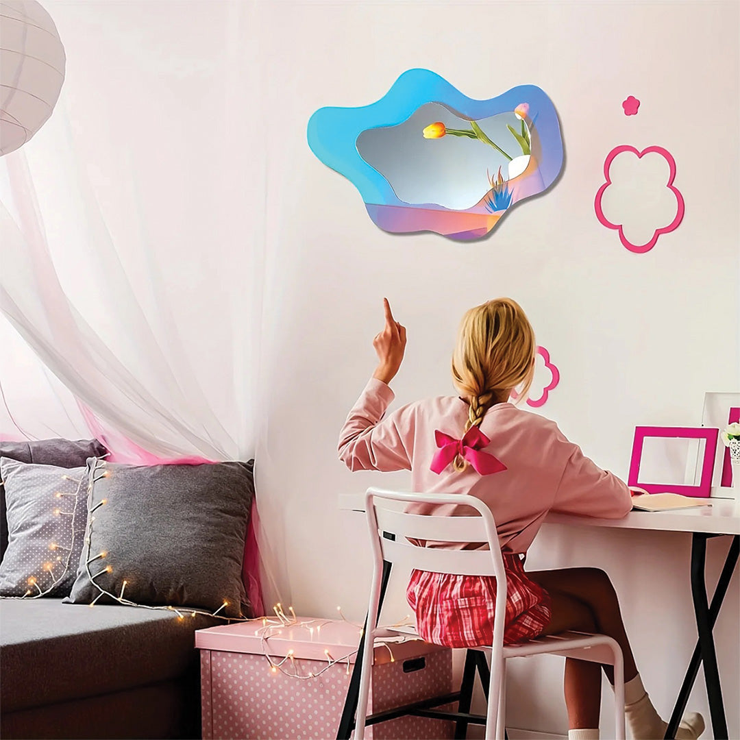 Specchio Astrale a Forma di Ondulazione Design Curvo alla Moda per Arredamento - - alla arredamento astrale Bathroom curvo Decor design forma home & garden Mirrors moda - Concept Palermo