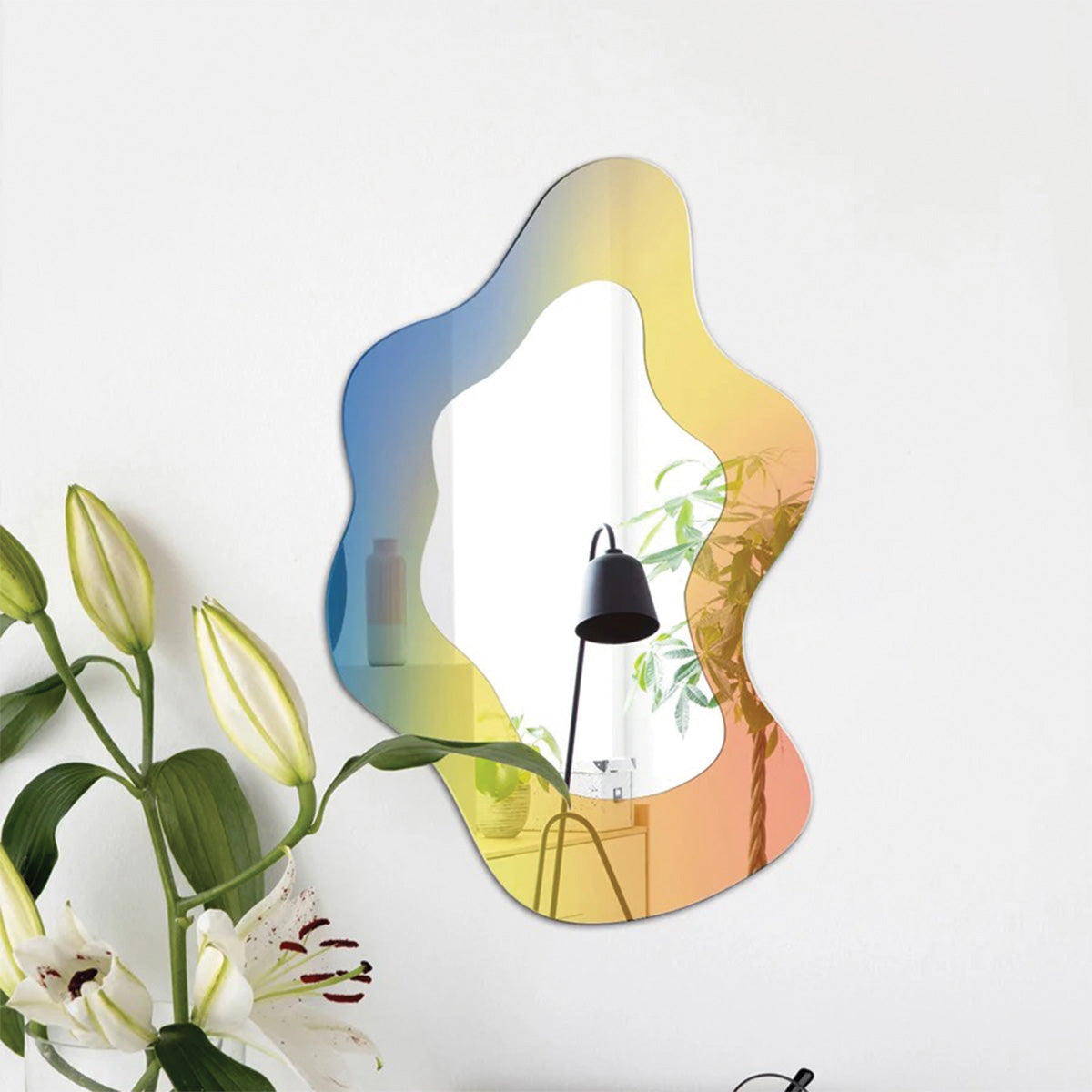 Specchio Astrale a Forma di Ondulazione Design Curvo alla Moda per Arredamento - - alla arredamento astrale Bathroom curvo Decor design forma home & garden Mirrors moda - Concept Palermo