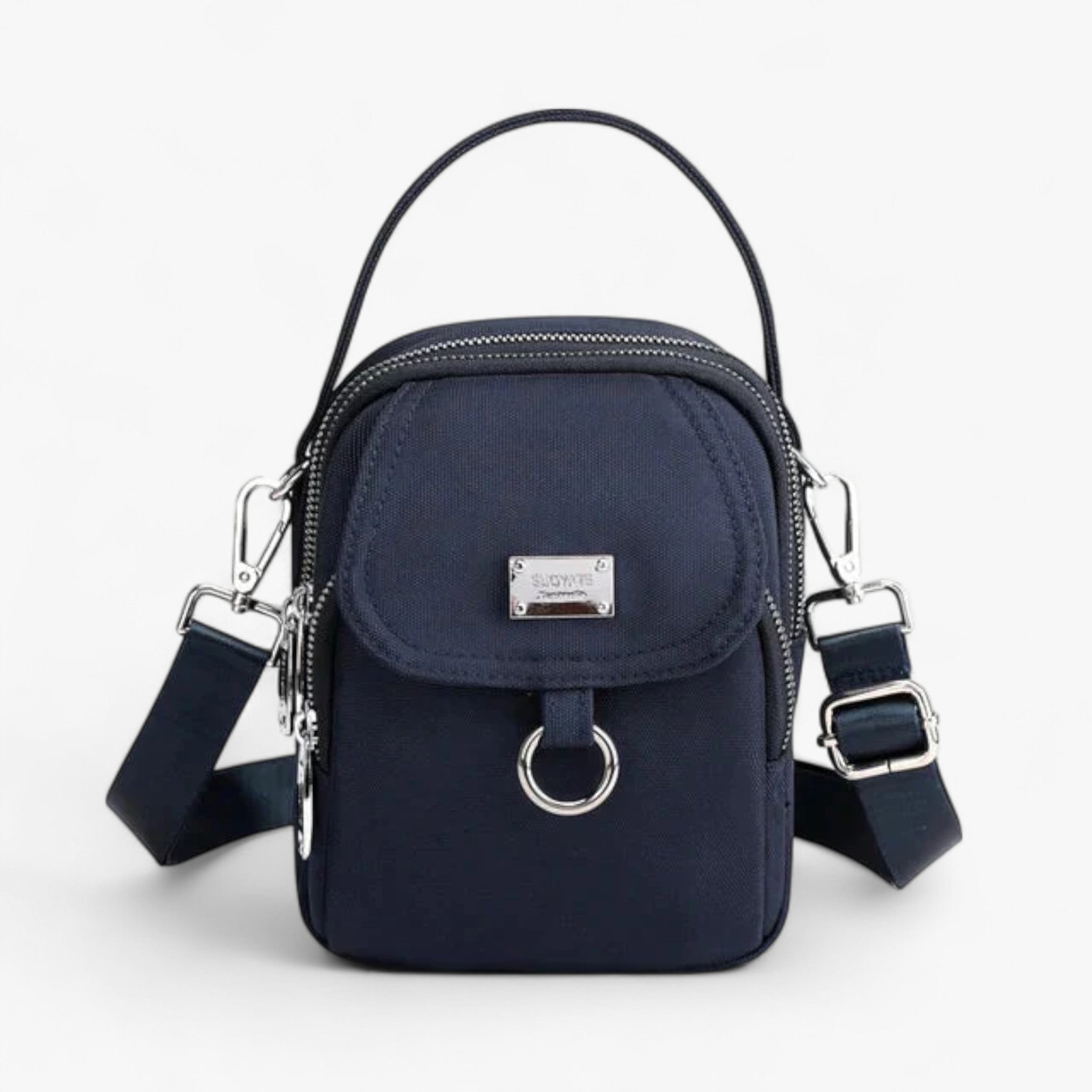 Borsa a Tracolla Piccola Nera in Ecopelle da Donna Elegante e Versatile - Blu Scuro - Bags Crossbody Bags handbags piccola piccola tracolla Shoulder & Crossbody Bags tracolla - Concept Palermo
