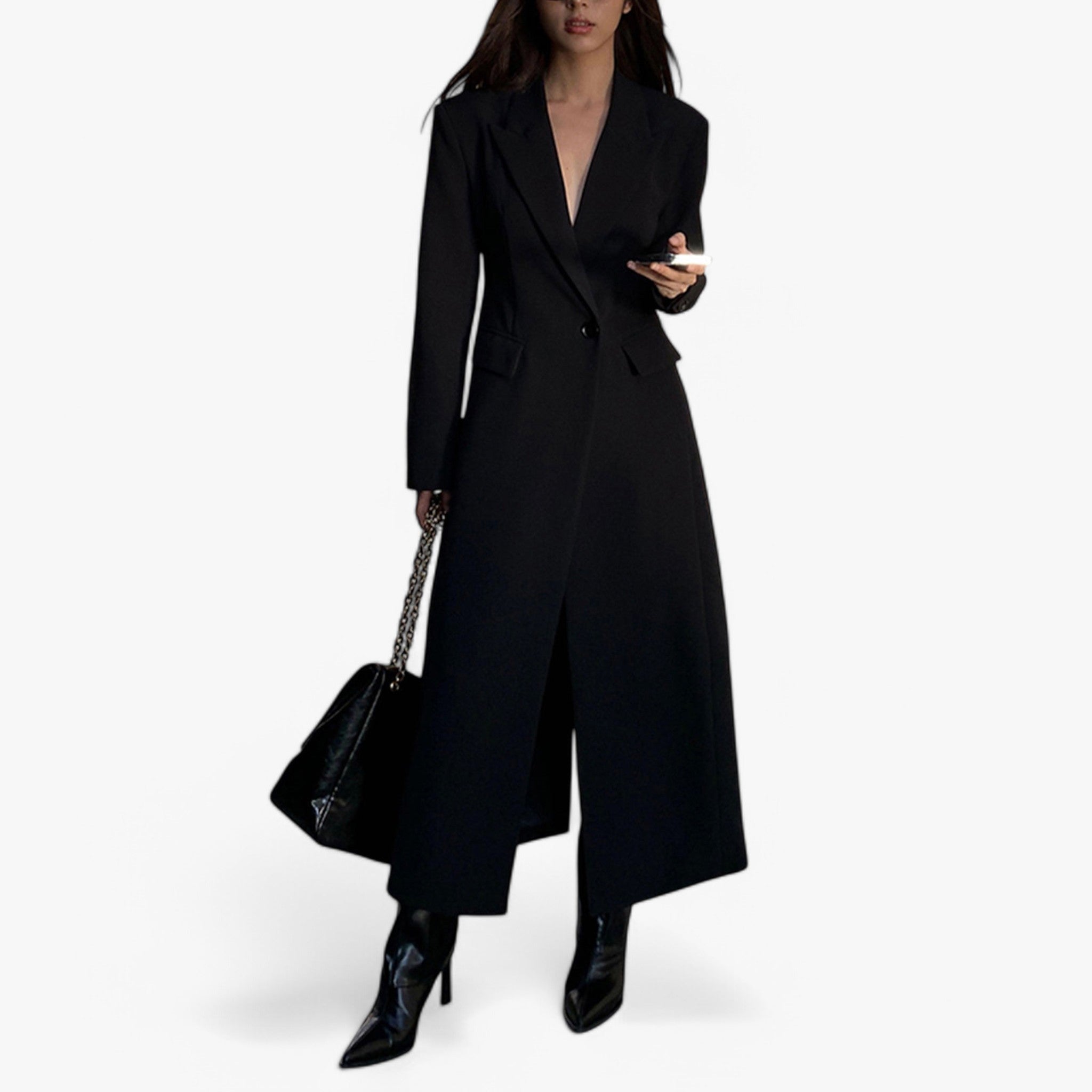 Trench Lungo Donna Elegante Beige con Cintura - Capospalla Classico Senza Tempo - - donna tempo trench trench donna week41-wednesday women women's coats & jackets - Concept Palermo