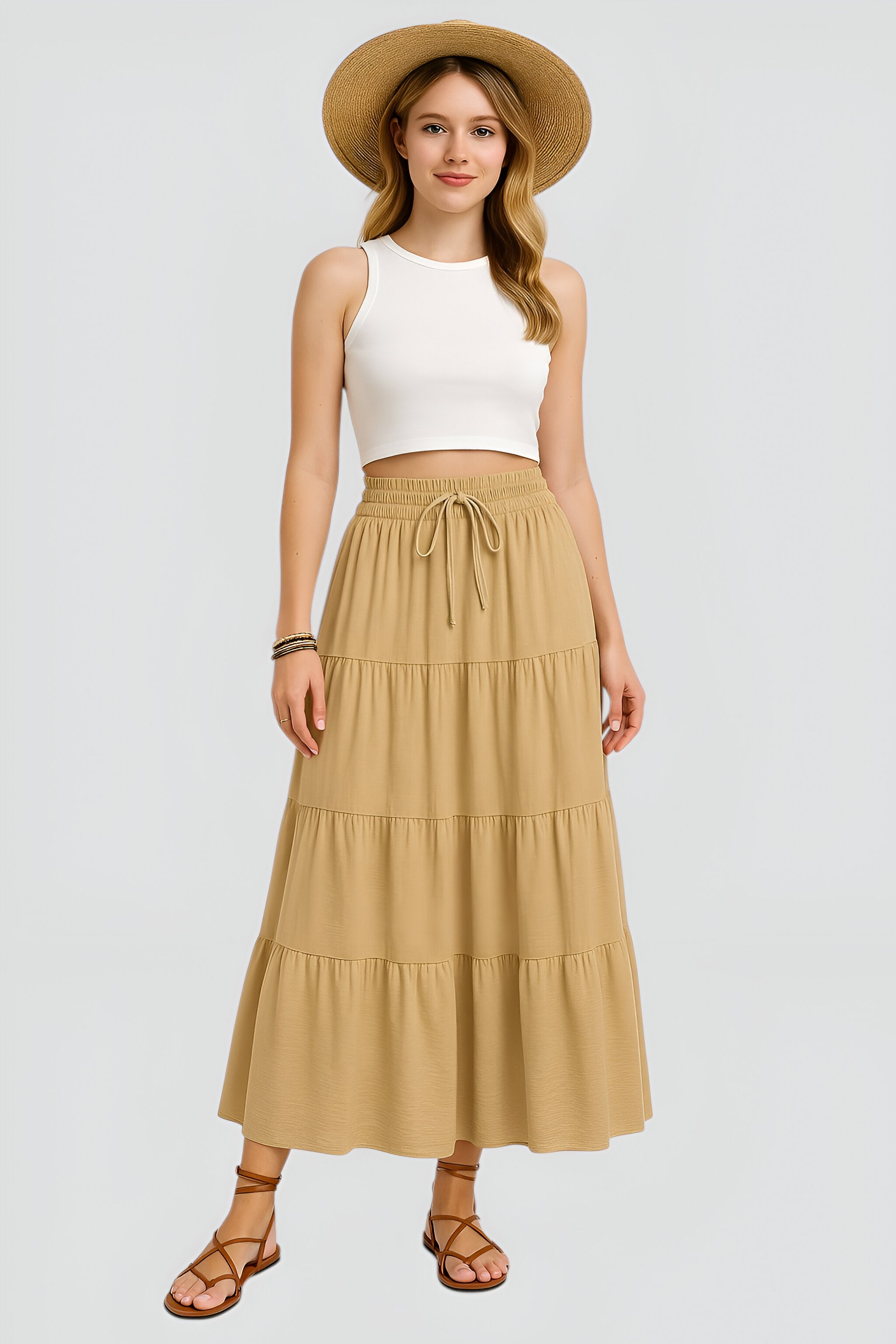 Gonna da tutti i giorni – Taglio classico e senza tempo Donna - - Abbigliamento elegante casual donna giorni gonna Gonna classica Gonna da donna gonna giorni Gonna minimal chic Gonna quotidiana Gonna versatile Moda senza tempo taglio tempo women's skirt - Concept Palermo