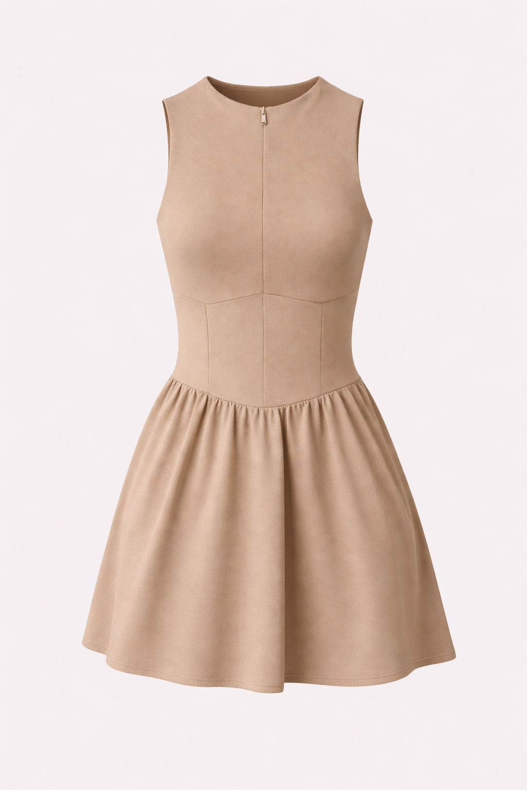 Completo gonna da tennis con reggiseno push-up incorporato Donna - Beige (Tortora) - completo completo gonna donna gonna incorporato push reggiseno tennis women clothes women set clothes women sportswear - Concept Palermo