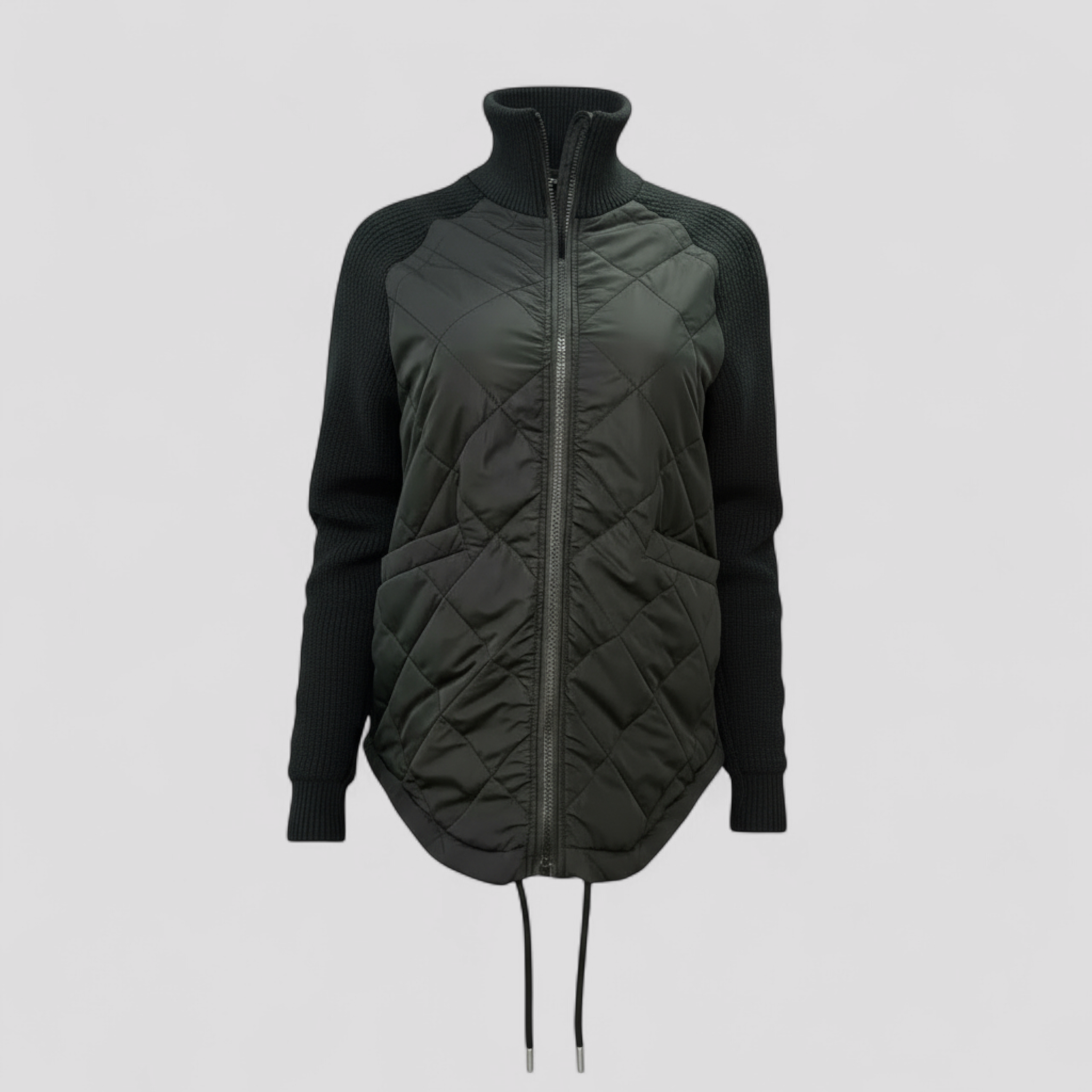 Giacca Piumino Leggera da Donna - Nero - abbigliamento donna donna giacca giacca comoda giacca elegante giacca estiva donna giacca leggera giacca multifunzionale giacca patchwork giacca piumino giacche da donna leggera outerwear femminile piumino piumino donna - Concept Palermo