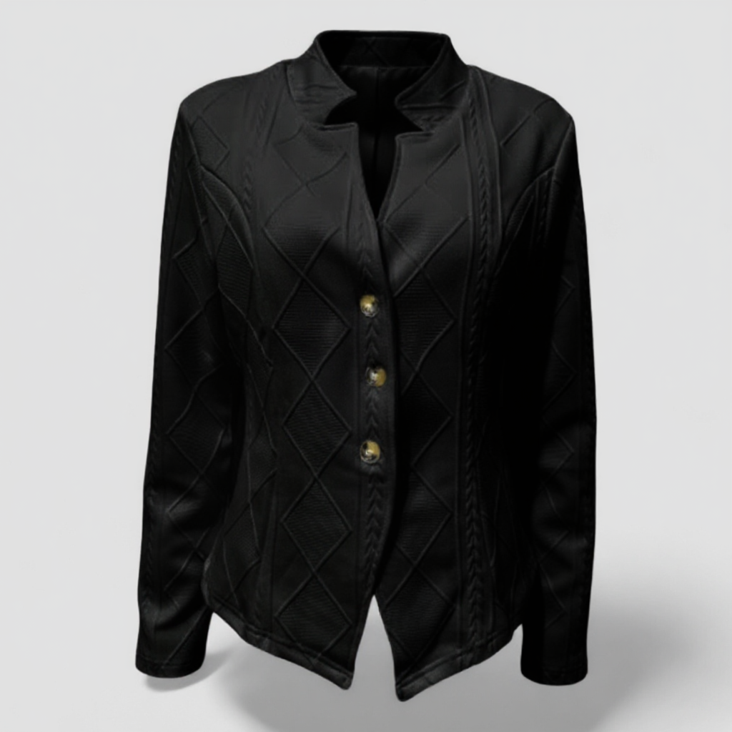 Camicia a Maniche Lunghe Pelle - Nero - camicia camicia maniche lunghe maniche pelle women's coats & jackets - Concept Palermo