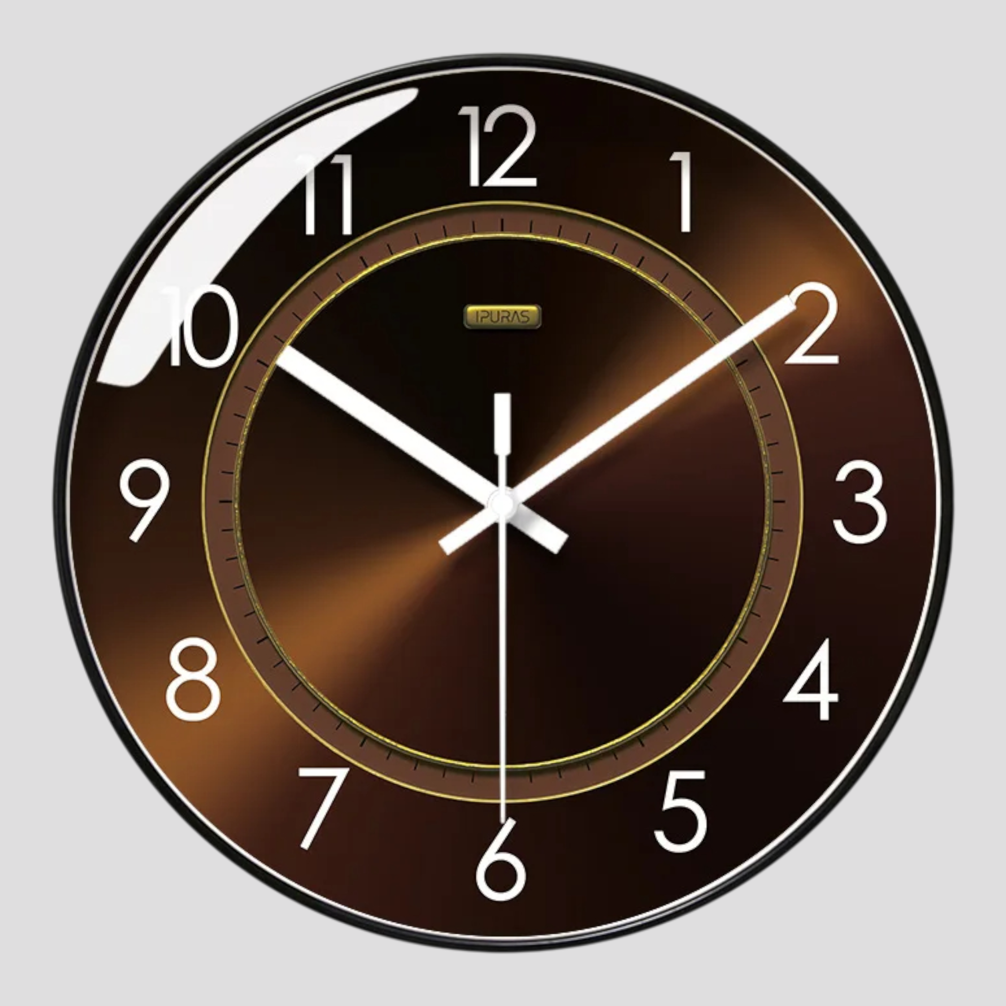 Wanduhr Design aus Glas Wohnzimmer Accessoire