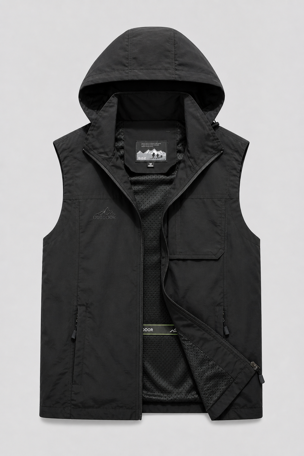 Gilet da pesca traspirante con tasche multiple Uomo - Nero - fishing vest gilet gilet pesca hiking vest men's top clothes multiple pesca tasche traspirante uomo vests - Concept Palermo