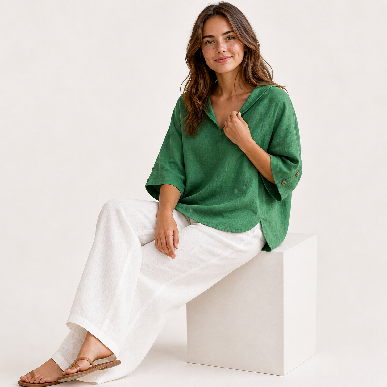 Blusa Donna Elegante in Poliestere con Colletto Classico - Vari Colori e Taglie - - abbigliamento casual blusa blusa ampia blusa donna blusa donna estiva blusa in lino cotone donna leggera lino maglia traspirante moda donna outfit versatile style chic tessuto naturale top leggero women's top clothes - Concept Palermo