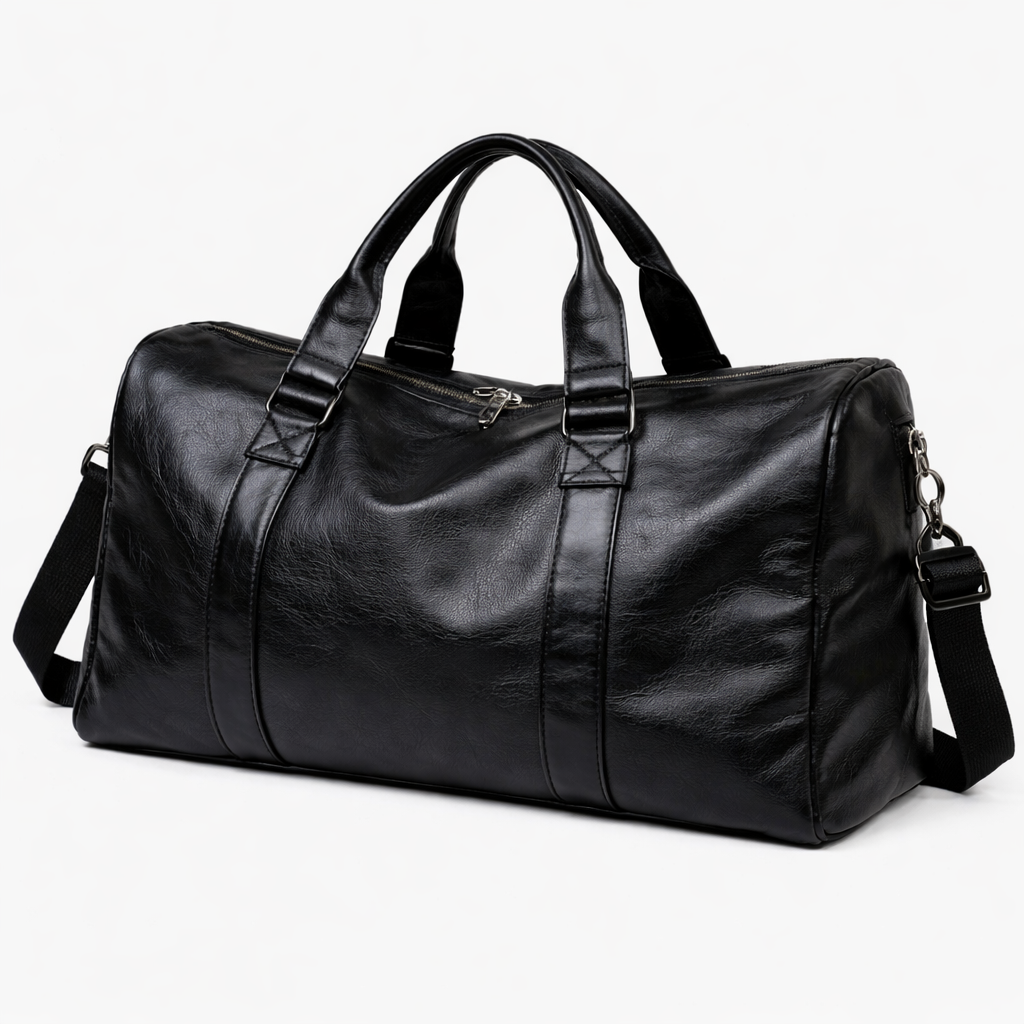 Borsa da Viaggio in Pelle Piena Donna - Nero - accessoires bags borsa borsa viaggio donna pelle piena tassen viaggio - Concept Palermo