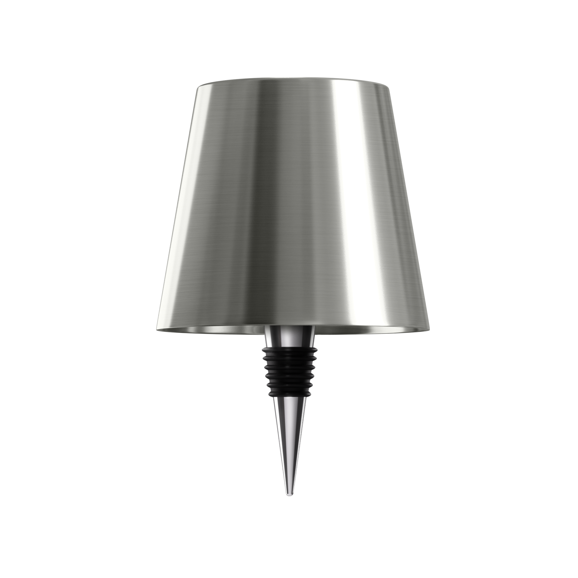 ARIA - Lampada Senza Fili a Forma di Bottiglia - Illuminazione Portatile - Argento - aria bottiglia fili forma home & garden illuminazione lampada P2 portatile - Concept Palermo