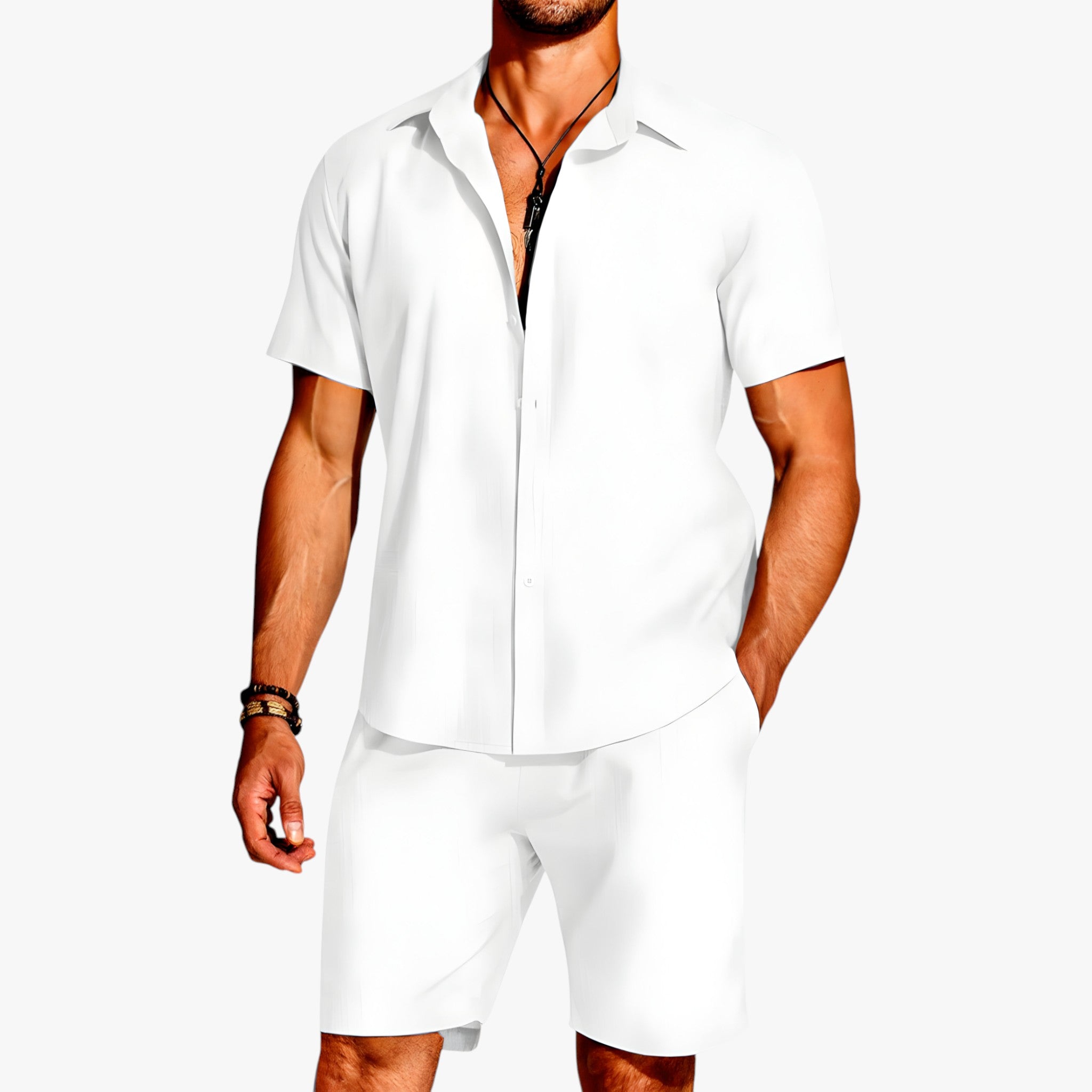 Breeze Set 2 Pezzi – Il Look per Ogni Occasione Donna - Bianco - 2-delt sett breeze breeze pezzi Breeze sett Casuell antrekk Casuell klær donna Frisk hele dagen Fukttransporterende Komfortabelt antrekk Komfortabelt sett Krageskjorte Lettvekts sett look Matchende shorts Mote sett occasione ogni outfit sets pezzi Pustende stoff Sommerantrekk Stilig sett Uanstrengt stil Uanstrengt utseende Utendørs klær - Concept Palermo