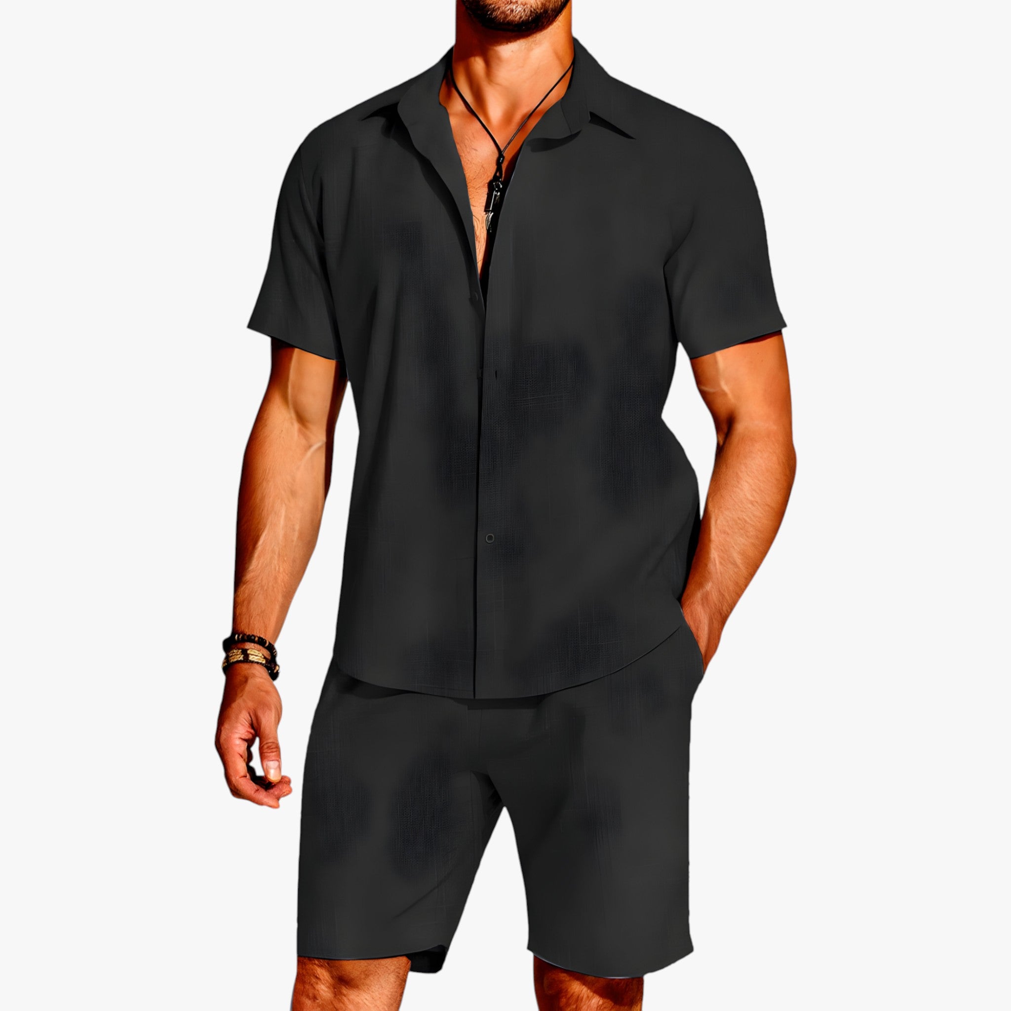 Breeze Set 2 Pezzi – Il Look per Ogni Occasione Donna - Nero - 2-delt sett breeze breeze pezzi Breeze sett Casuell antrekk Casuell klær donna Frisk hele dagen Fukttransporterende Komfortabelt antrekk Komfortabelt sett Krageskjorte Lettvekts sett look Matchende shorts Mote sett occasione ogni outfit sets pezzi Pustende stoff Sommerantrekk Stilig sett Uanstrengt stil Uanstrengt utseende Utendørs klær - Concept Palermo