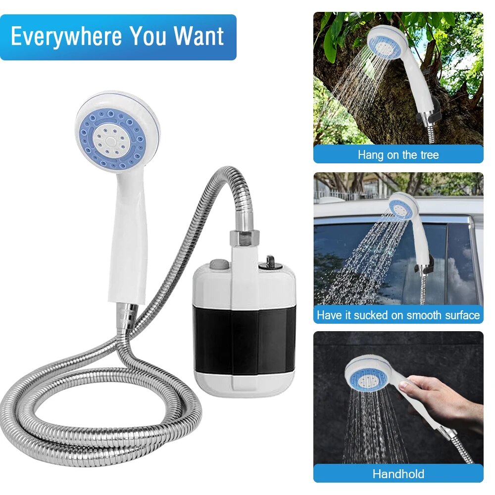Doccia da campeggio portatile innovativa per esterni, con pompa a batteria ricaricabile - - campeggio Camping shower doccia doccia campeggio hiking shower home & garden innovativa outdoor shower Portable showers portatile soluzione - Concept Palermo