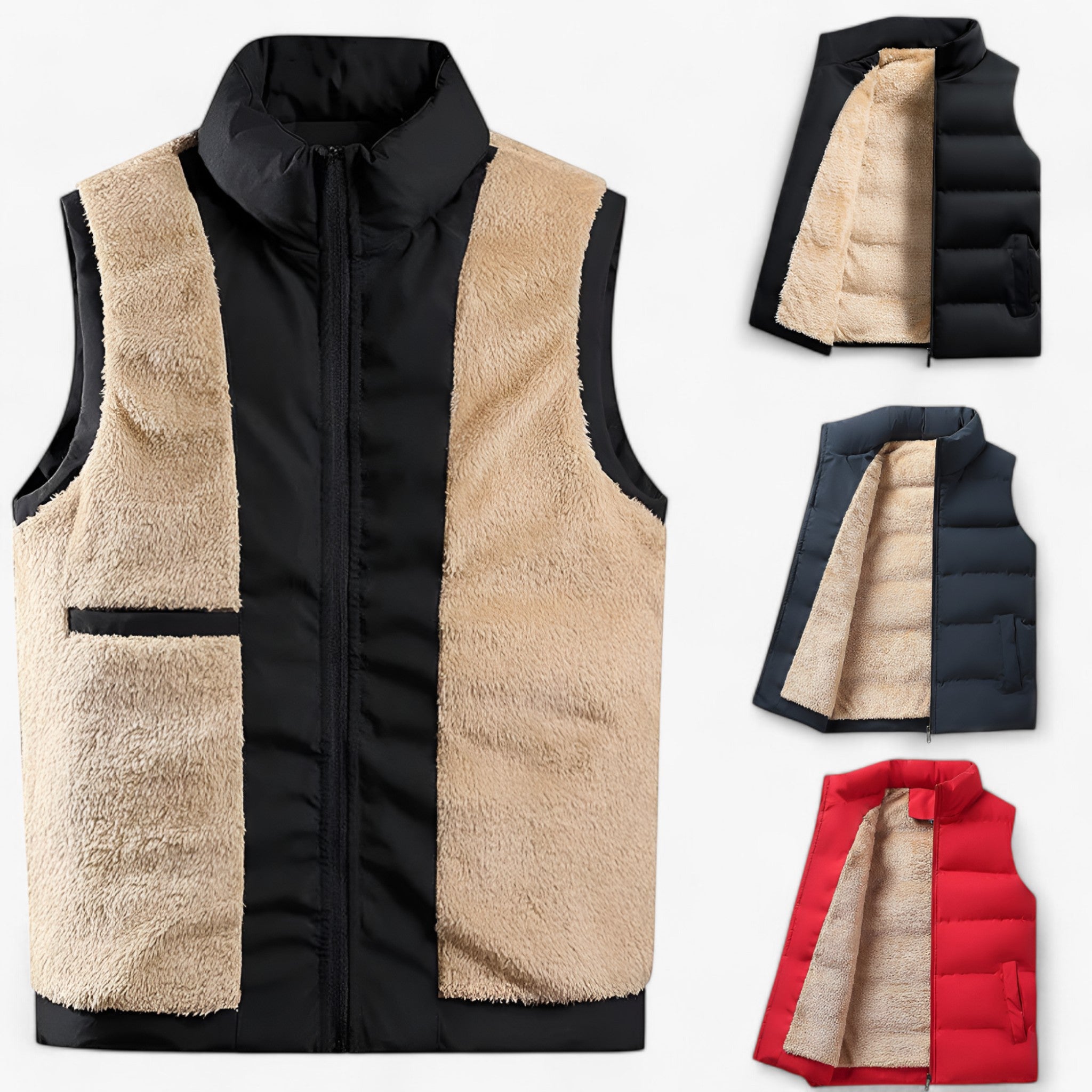 Gilet Puffer - Calore invernale Cotone Uomo Lana - - calore cotone gilet gilet puffer invernale lana men's coats & jackets puffer - Concept Palermo