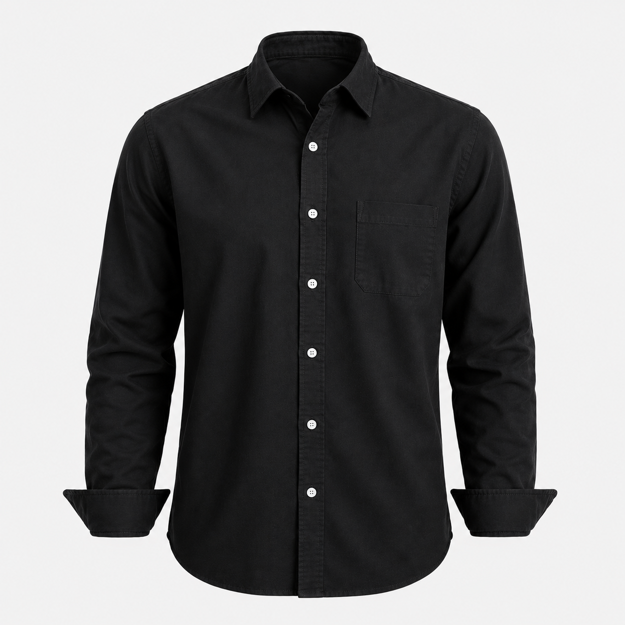 Camicia Axel da Uomo a Maniche Lunghe – Versatile per Tutte le Occasioni - Nero - axel camicia camicia denim denim men's top clothes occasioni uomo versatile - Concept Palermo