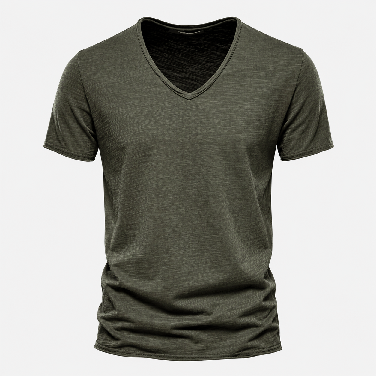 Camicia Estiva da Uomo in Poliestere e Cotone - Verde - camicia camicia estiva cotone estiva men's top clothes pelle uomo - Concept Palermo
