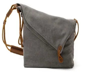 Rostro - borsa a tracolla in tela con cinghie in pelle Donna - Rango - bag bags borsa cinghie donna pelle rostro Shoulder Bags tela tracolla women Women's shoulder bag - Concept Palermo