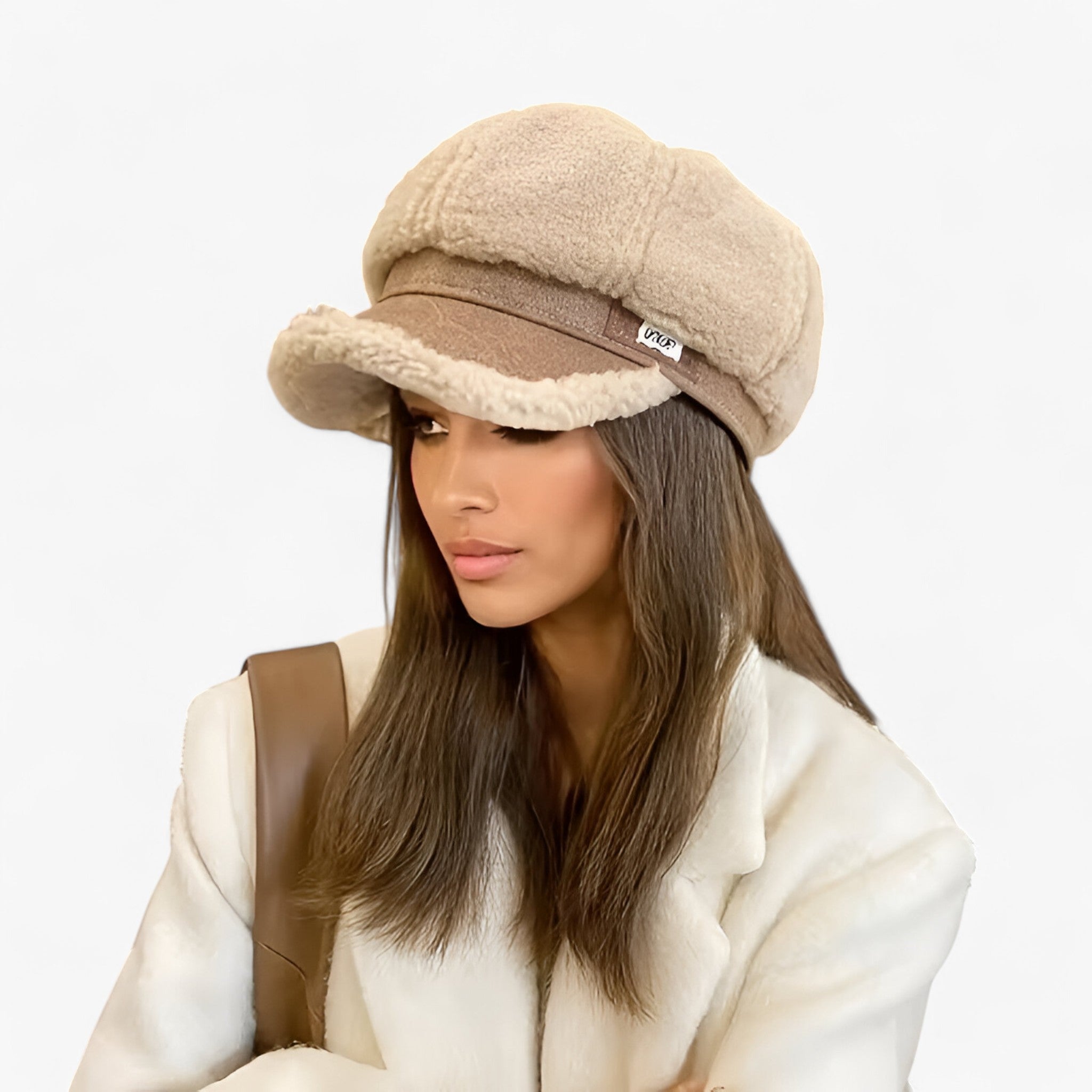 Cappello Donna Ottagonale in Pelle - Khaki - accessorio moda cappelli e berretti cappello cappello caldo cappello donna cappello elegante cappello in pelle cappello invernale cappello moderno cappello ottagonale cappello sofisticato cappello unisex donna ottagonale pelle stile retrò - Concept Palermo