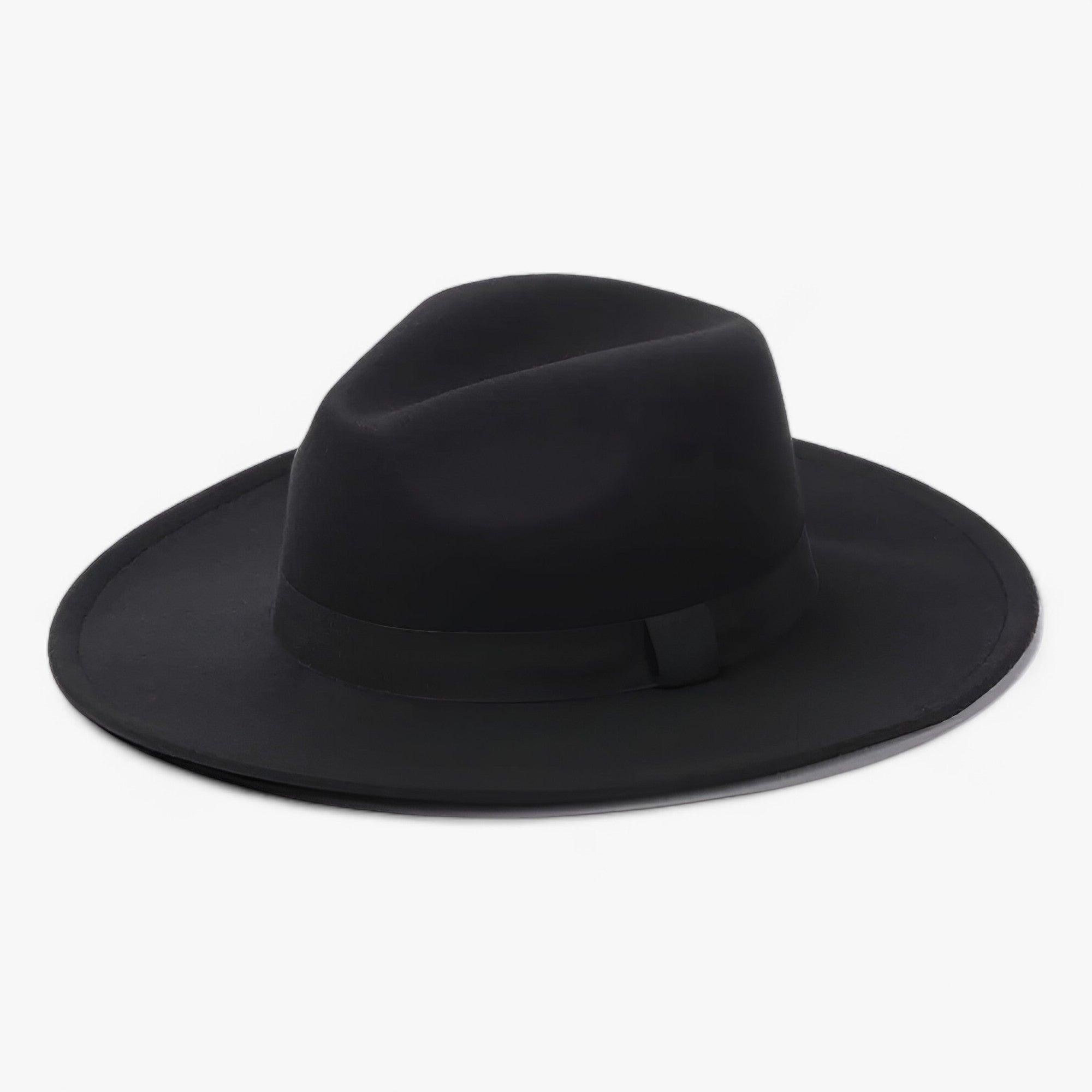 Cappello Fedora Uomo in Lana Grigio Scuro Elegante - Classico e Versatile - Nero - accessorio autunno calore cappelli cappello cappello fedora fedora inverno lana lana vintage moda stile unisex uomo vintage - Concept Palermo