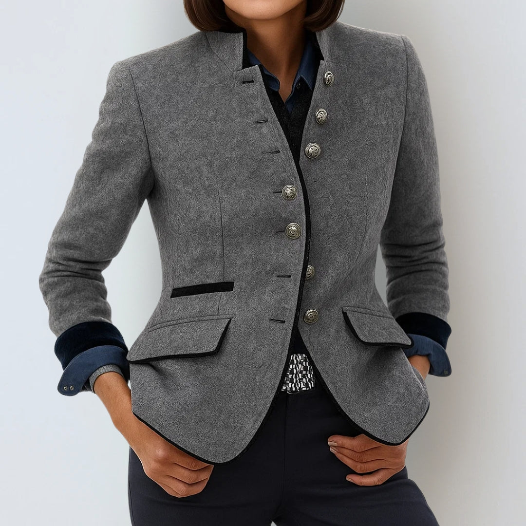 Elegante cardigan con colletto rialzato da donna - - cardigan cardigan chic cardigan femme cardigan montant cardigan polyvalent cardigans pour femmes col montant cross-from-marche-lino-15838446944605 femme mode décontractée mode féminine montant New-google style casual tenue sophistiquée vêtement pratique vêtement élégant - Concept Palermo