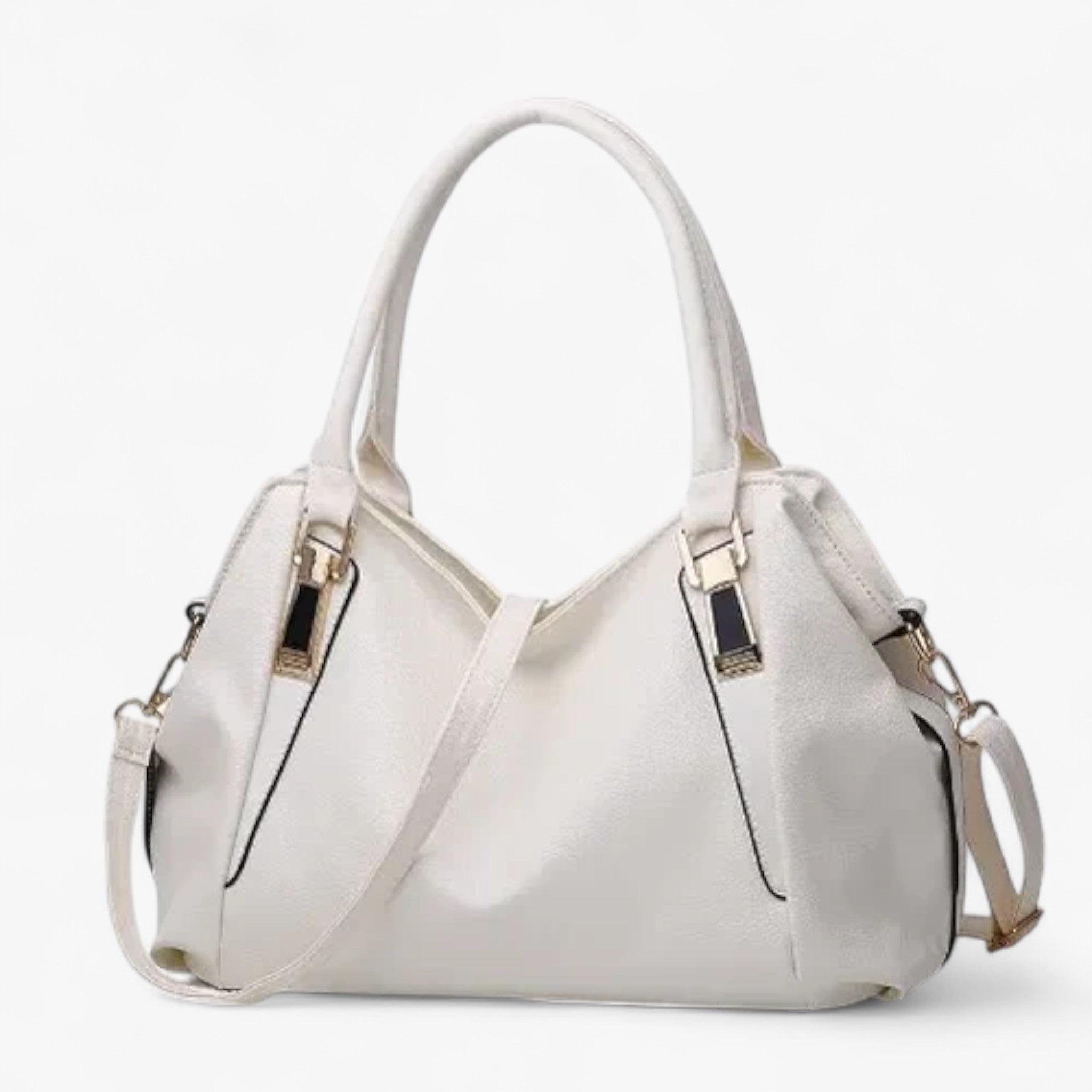Borsa Donna ELS in Vera Pelle Multicolore - Pochette Elegante a Spalla/Tracolla - Bianco - Bags borsa colori diverse donna donne handbags pelle women bags Women's handbags - Concept Palermo