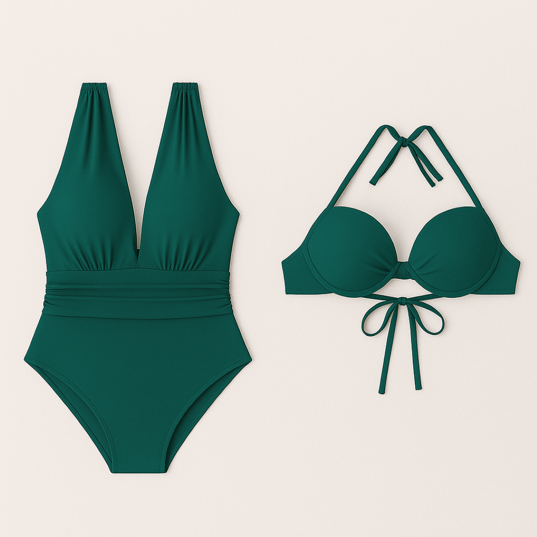 Completo bikini intero - Vestibilità scolpita Donna - Verde - all bikini completo completo bikini donna Hot Sale intero n new NEW ARRIVALS scolpita swim swimwear vestibilità - Concept Palermo