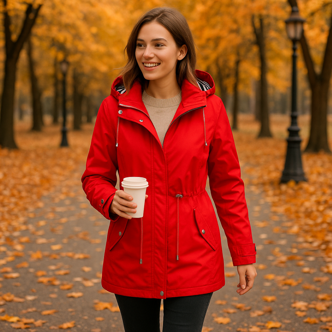Vestibilità regolabile con fodera del cappuccio a righe - - cappuccio Damen fodera regolabile righe spring summer vestibilità vestibilità regolabile women Women fashion women's coats & jackets - Concept Palermo
