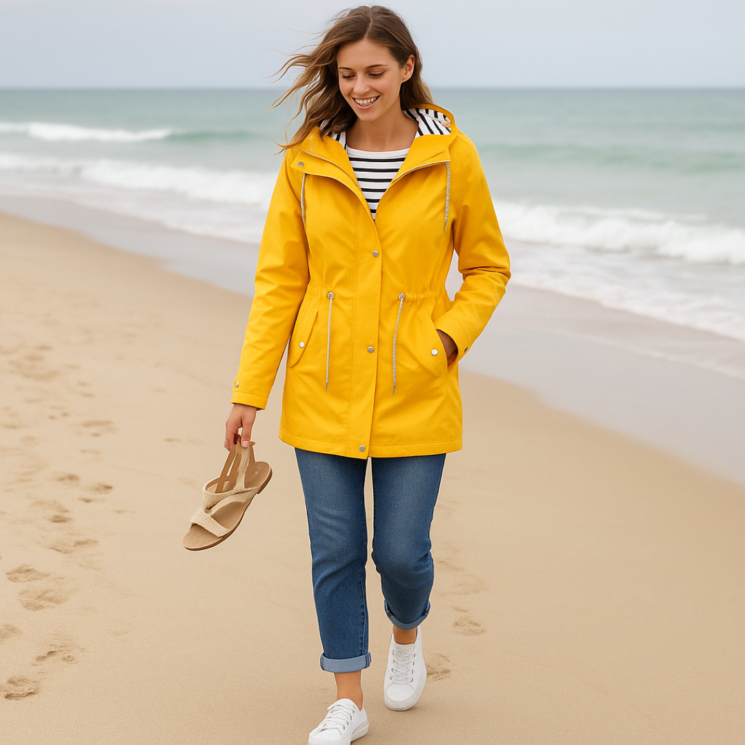 Vestibilità regolabile con fodera del cappuccio a righe - - cappuccio Damen fodera regolabile righe spring summer vestibilità vestibilità regolabile women Women fashion women's coats & jackets - Concept Palermo