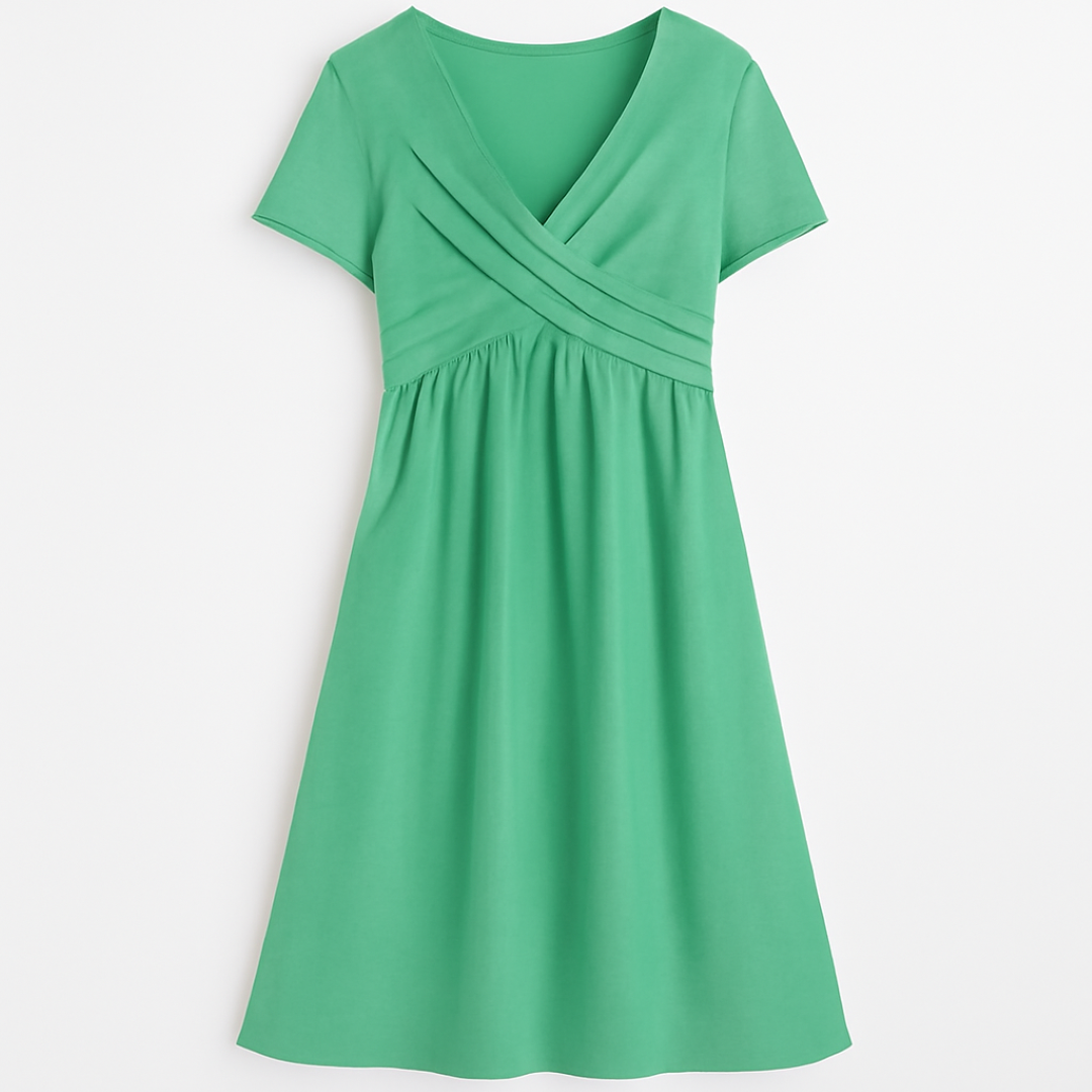 Abito avvolgente rilassato: eleganza semplice per ogni occasione Donna Pelle - Verde - abito abito avvolgente avvolgente casual dresses donna DRESS Dresses eleganza female dress Maxi Dresses Mini Dresses occasione ogni - Concept Palermo
