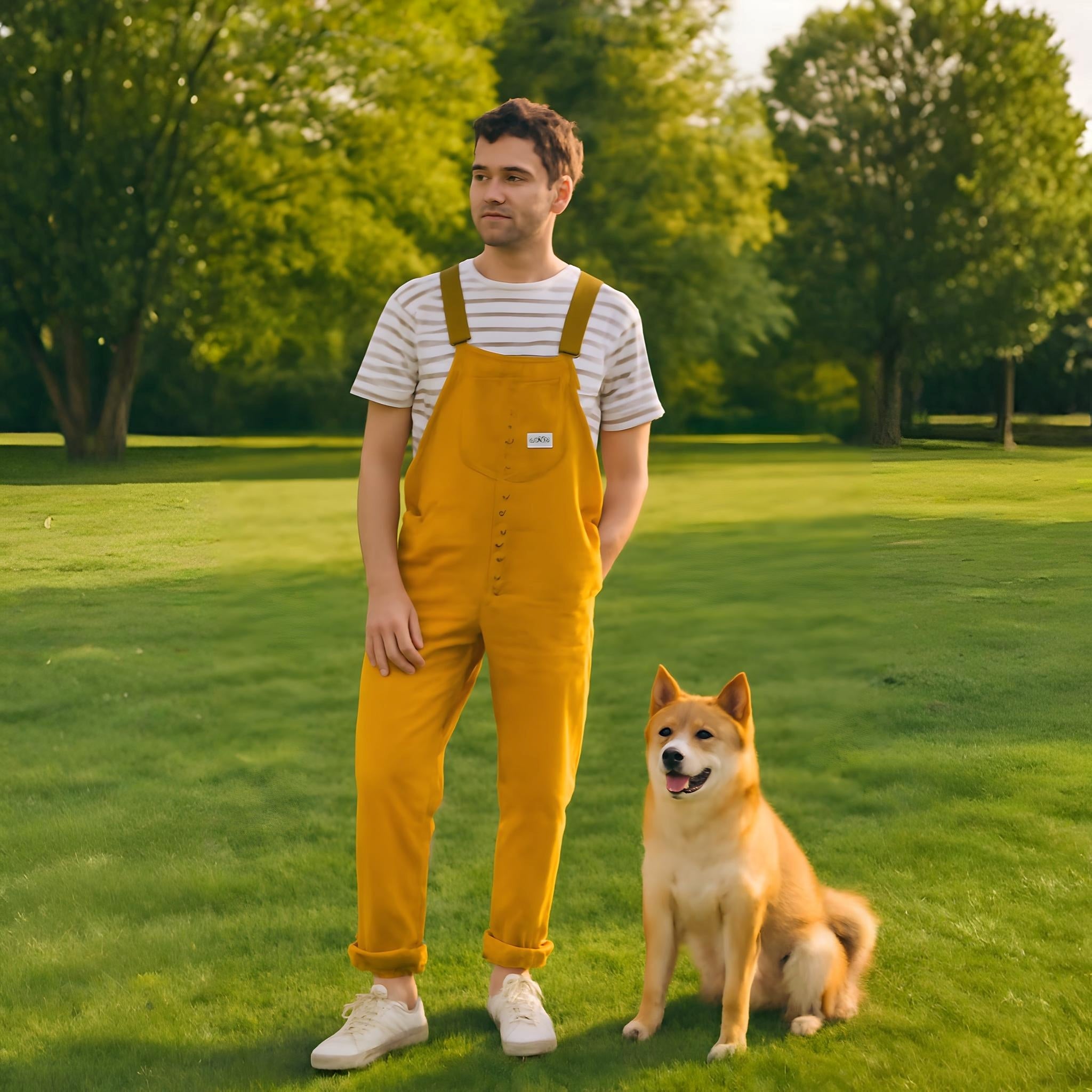 Salopette Cargo Uomo: tuta utility in cotone con vestibilità regolabile e tasche multiple - - cargo jumpsuit one-pieces regolabile salopette salopette cargo uomo utility vestibilità - Concept Palermo